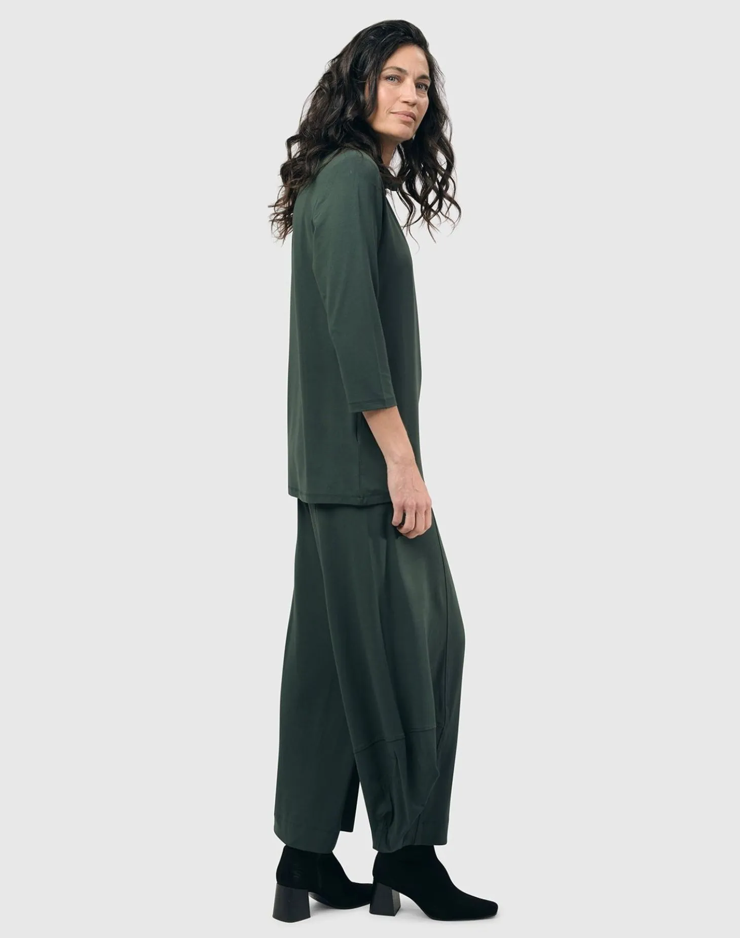 Women Alembika Essential Mockneck Top, Green