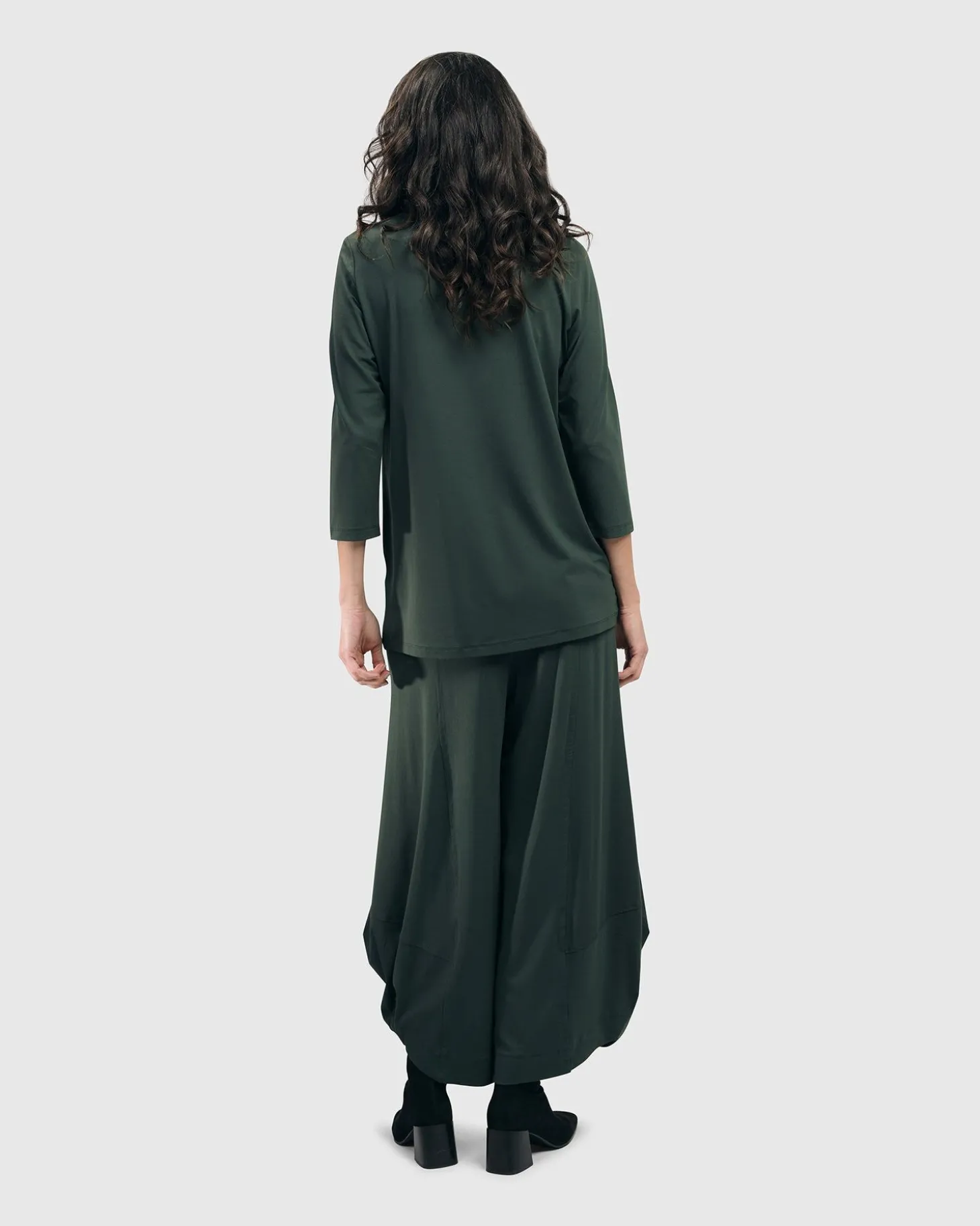 Women Alembika Essential Mockneck Top, Green