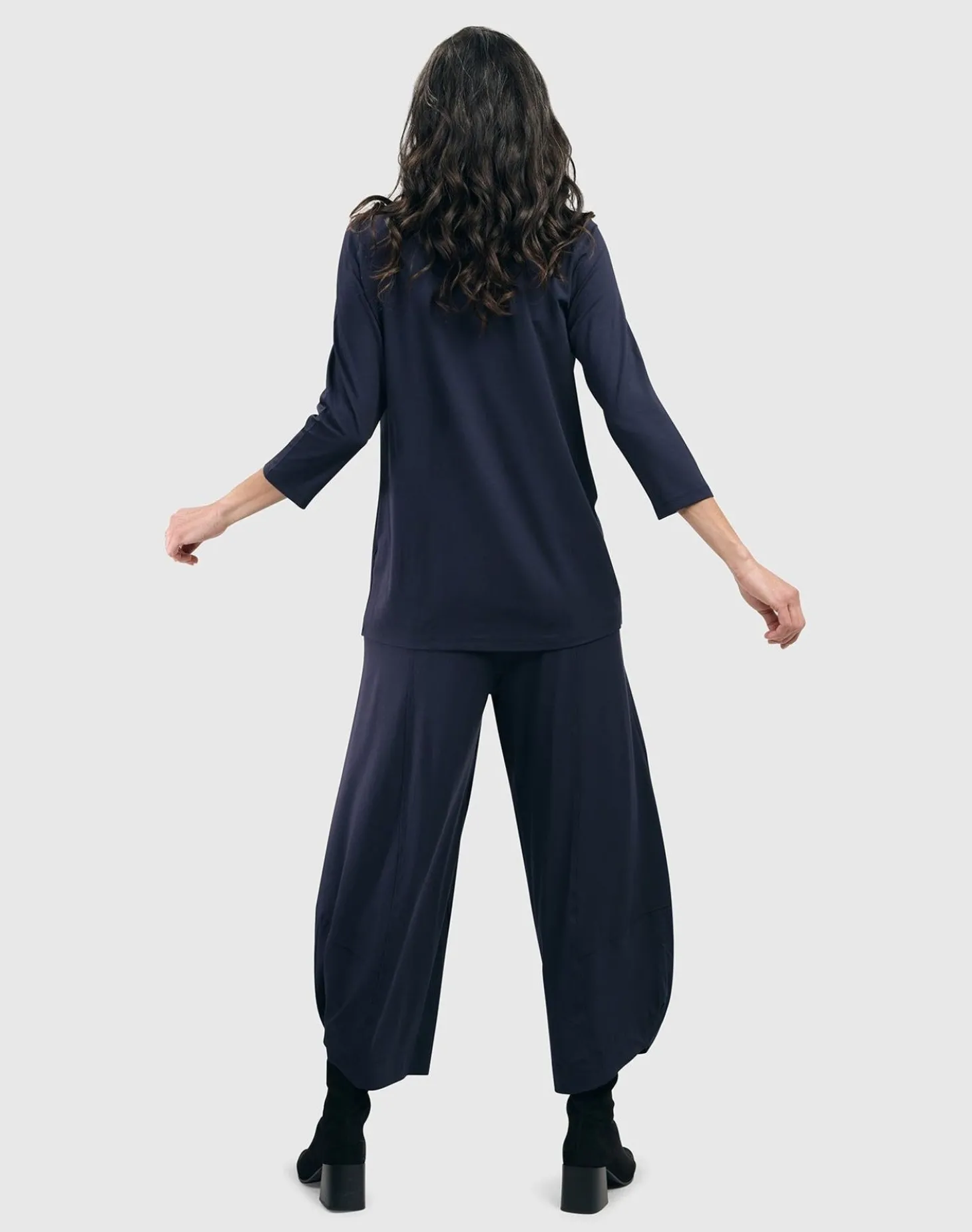 Women Alembika Essential Mockneck Top, Navy
