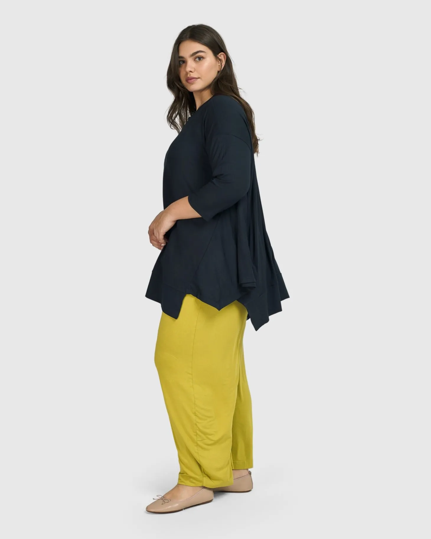 Women Alembika Essential Oversized Trapeze Top, Ocean
