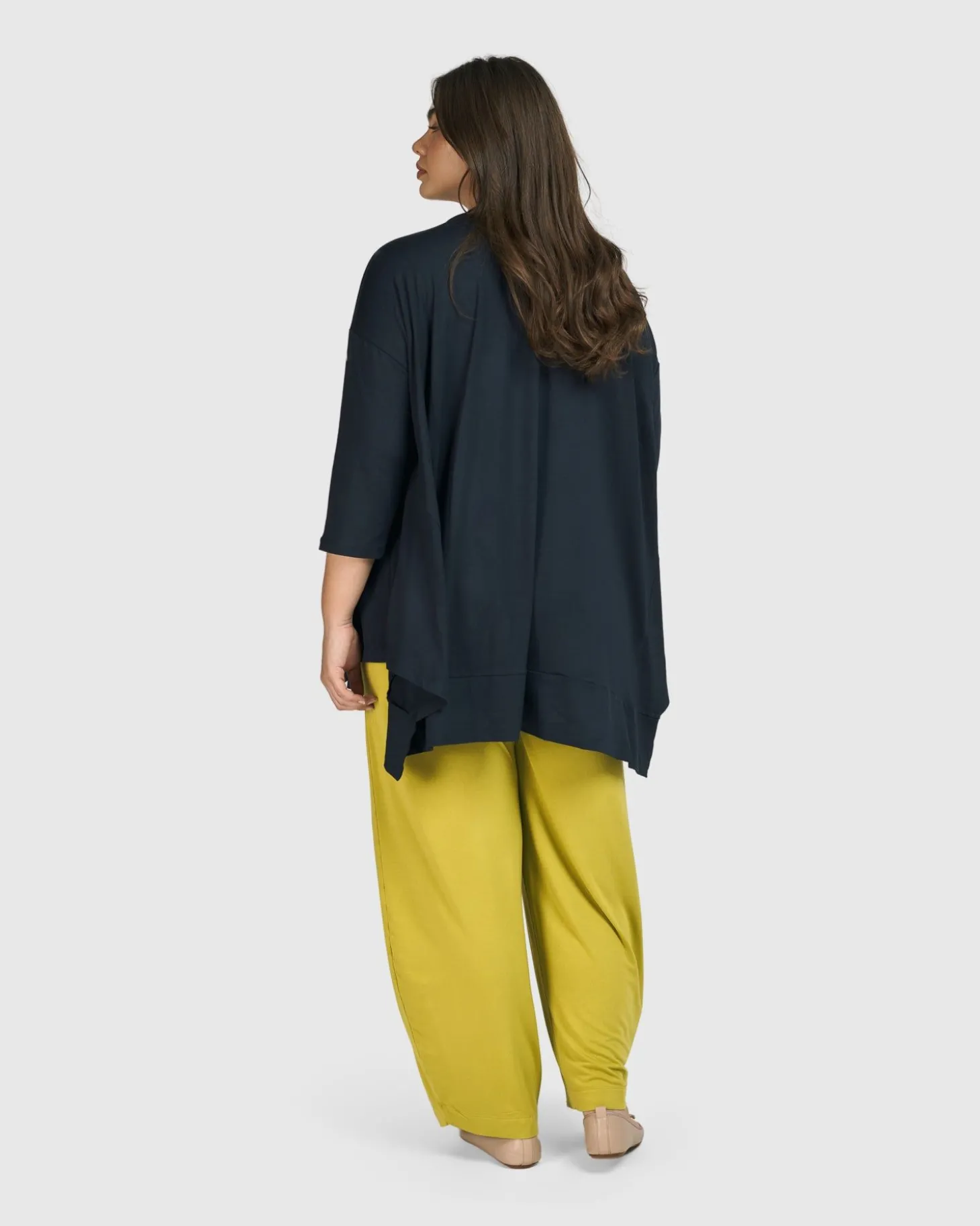 Women Alembika Essential Oversized Trapeze Top, Ocean