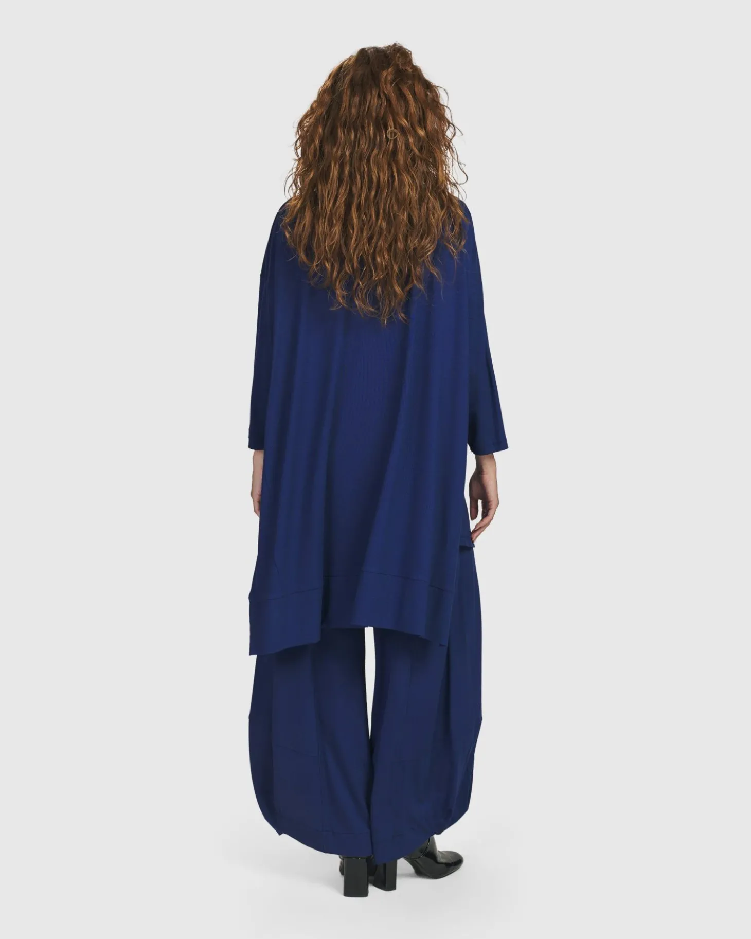 Women Alembika Essential Oversized Trapeze Top, Royal Blue