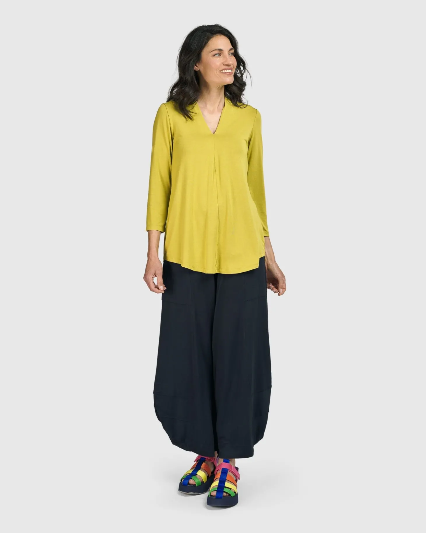 Women Alembika Essential Punto Pockets Pants, Ocean