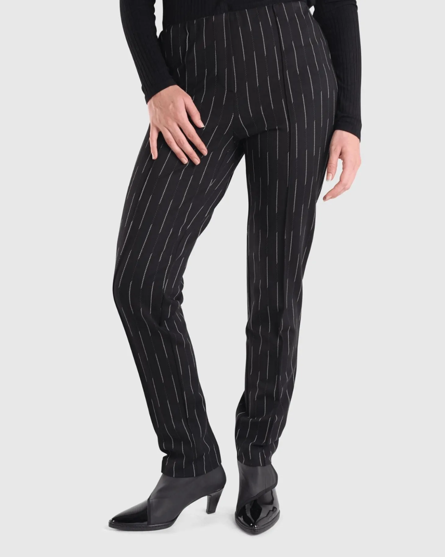 Women Alembika Essential Slim Pants, Zigzag
