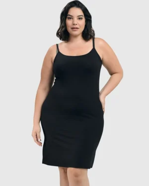 Women Alembika Essential Slip Dress, Black