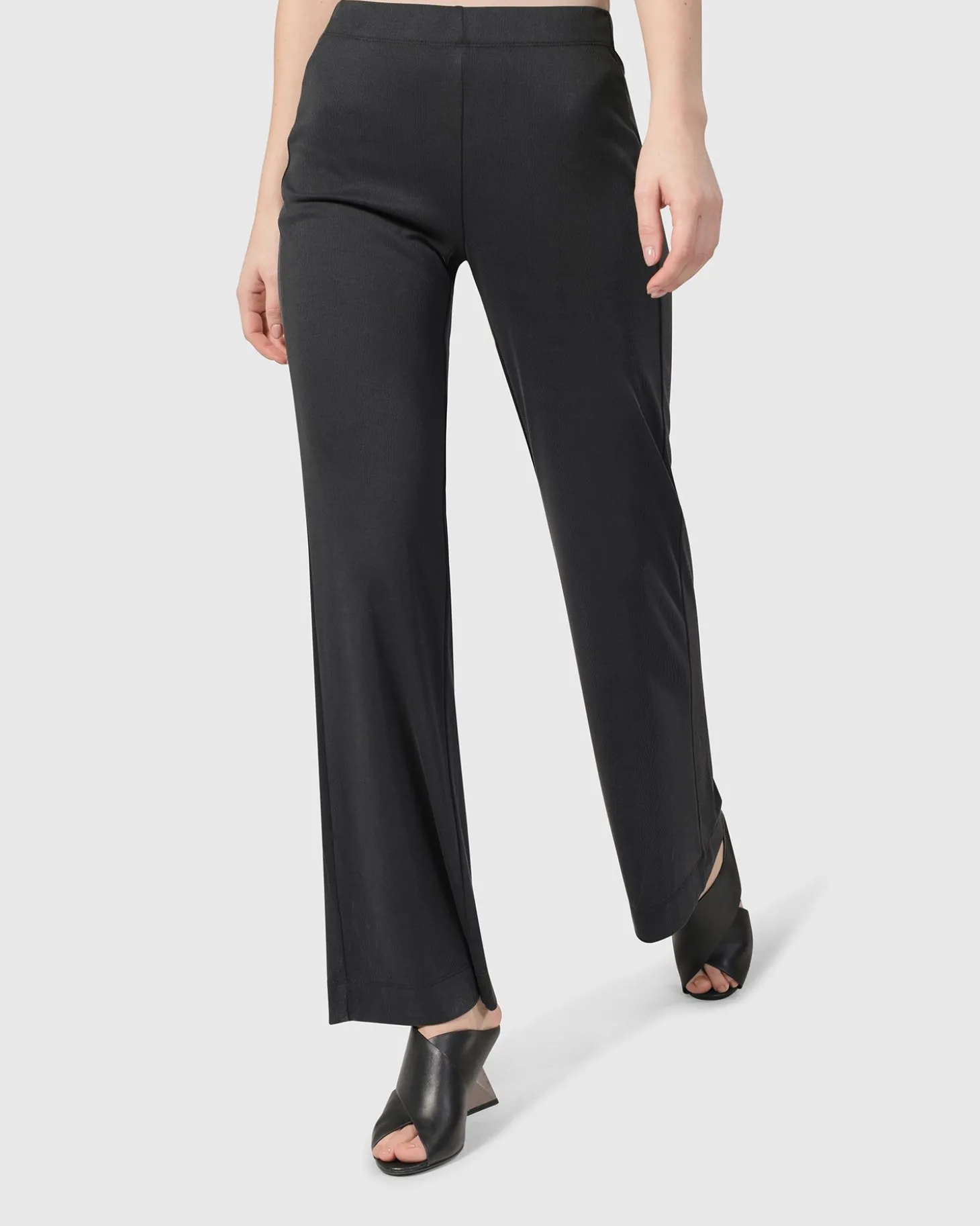 Women Alembika Essential Straight Leg Pants, Charcoal