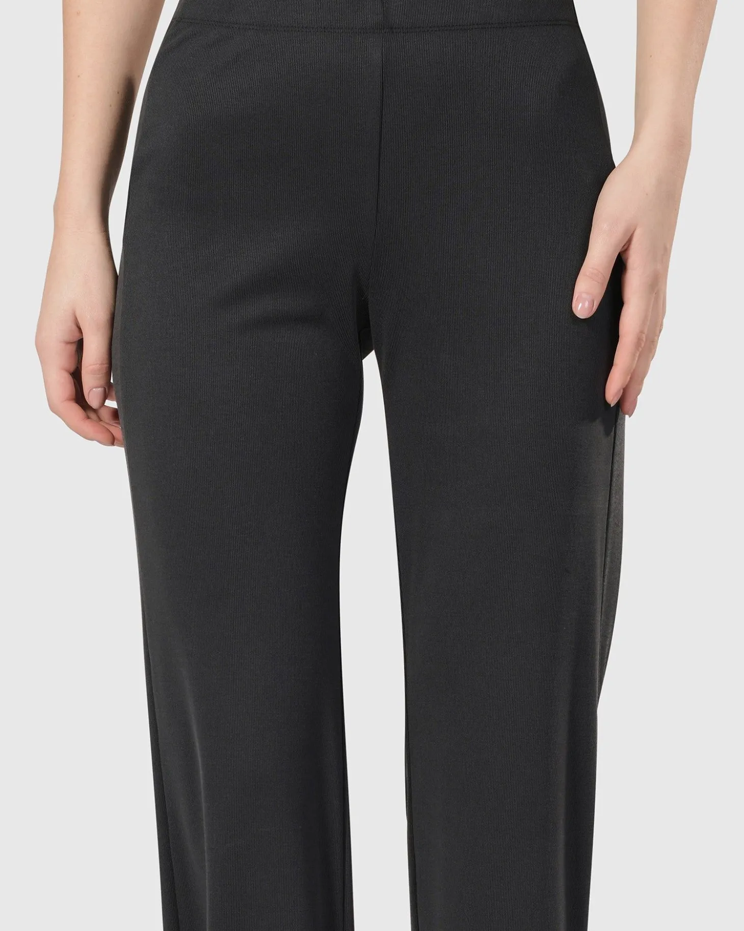 Women Alembika Essential Straight Leg Pants, Charcoal