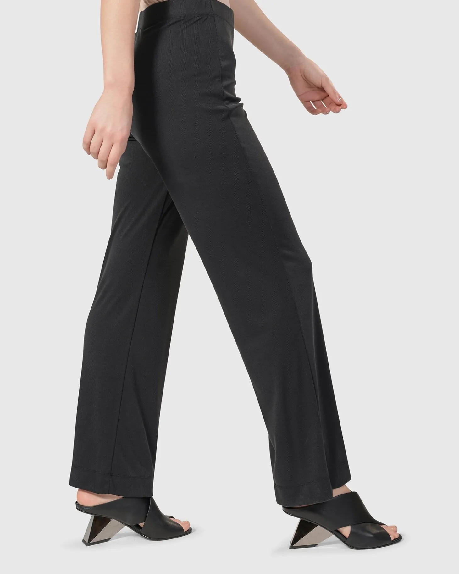 Women Alembika Essential Straight Leg Pants, Charcoal