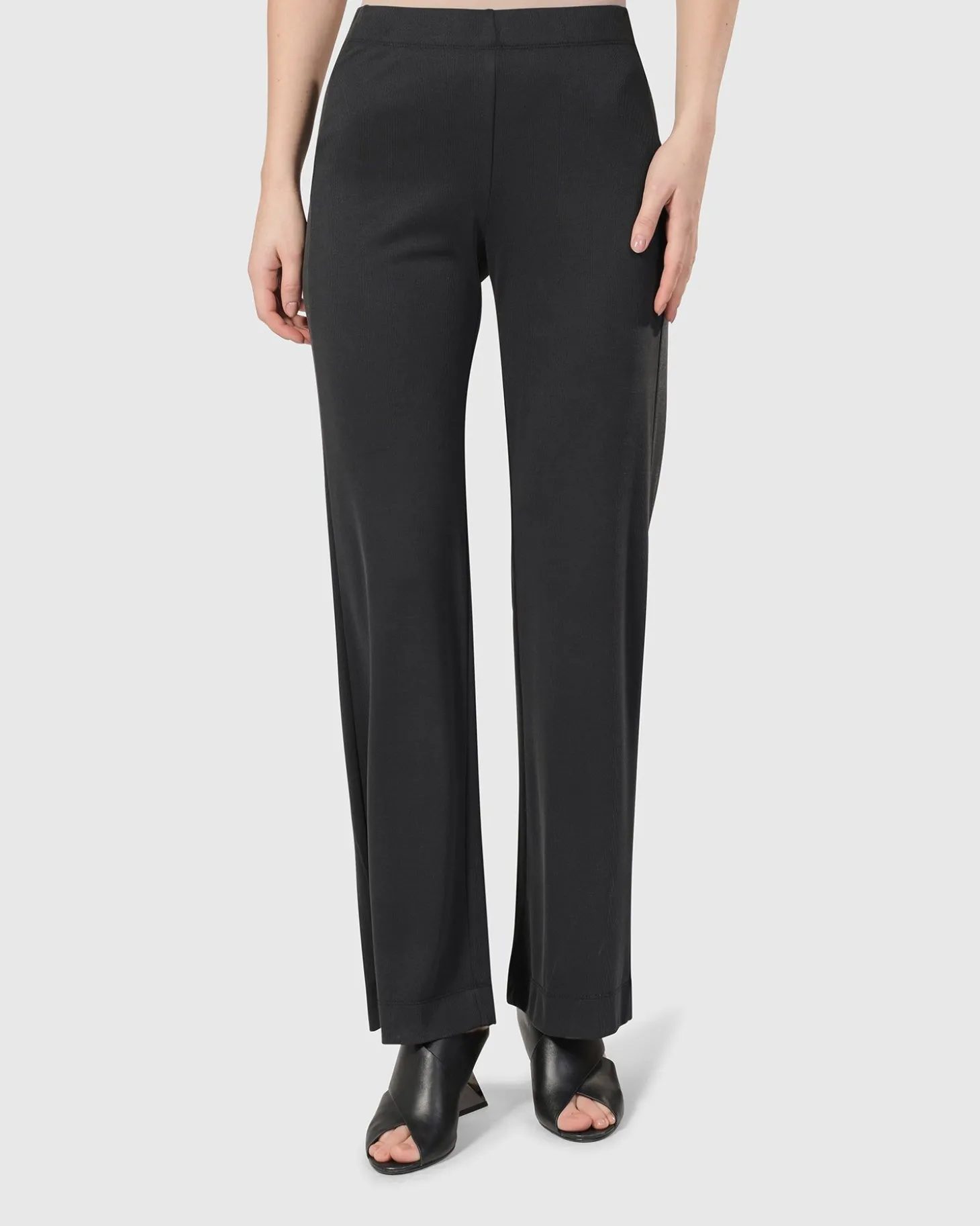 Women Alembika Essential Straight Leg Pants, Charcoal