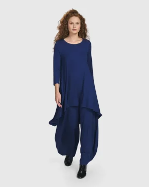 Women Alembika Essential Swing Tunic Top, Royal Blue