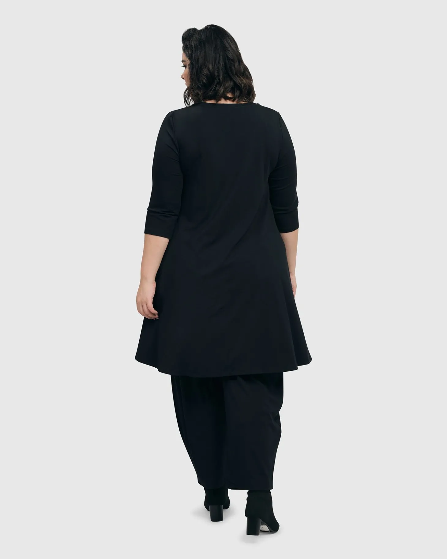 Women Alembika Essential Swing Tunic Top, Black