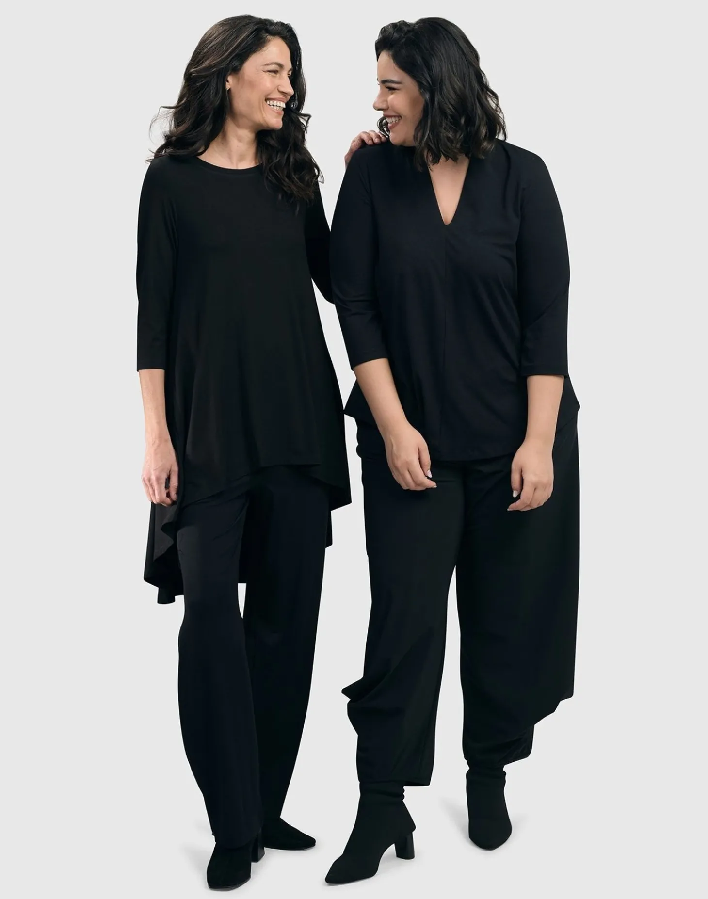 Women Alembika Essential Swing Tunic Top, Black