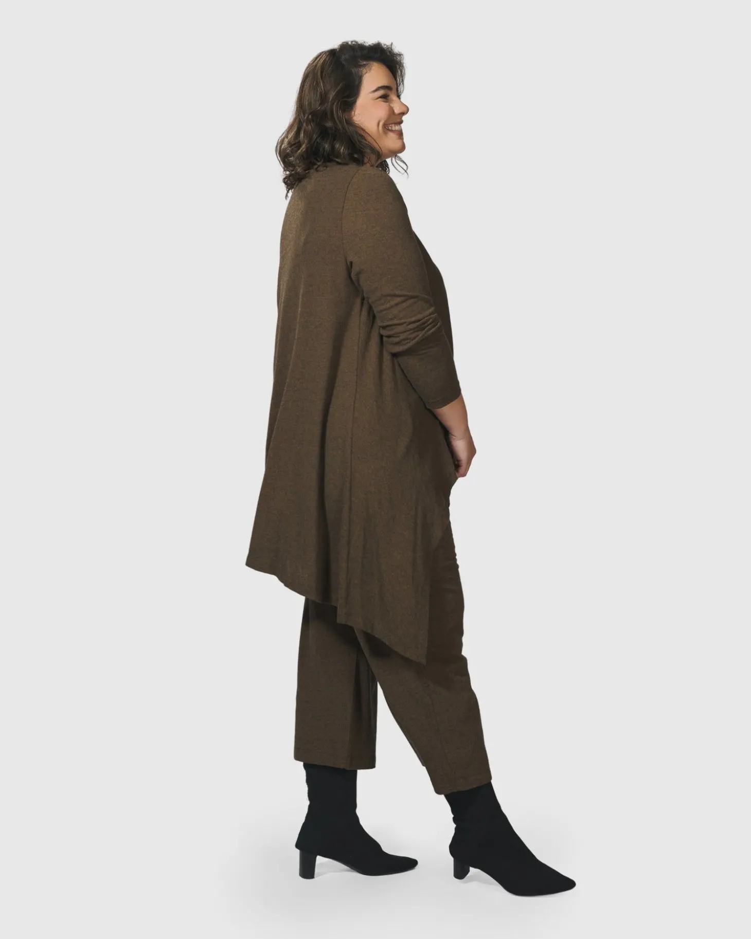 Women Alembika Essential Swing Tunic Top, Brown