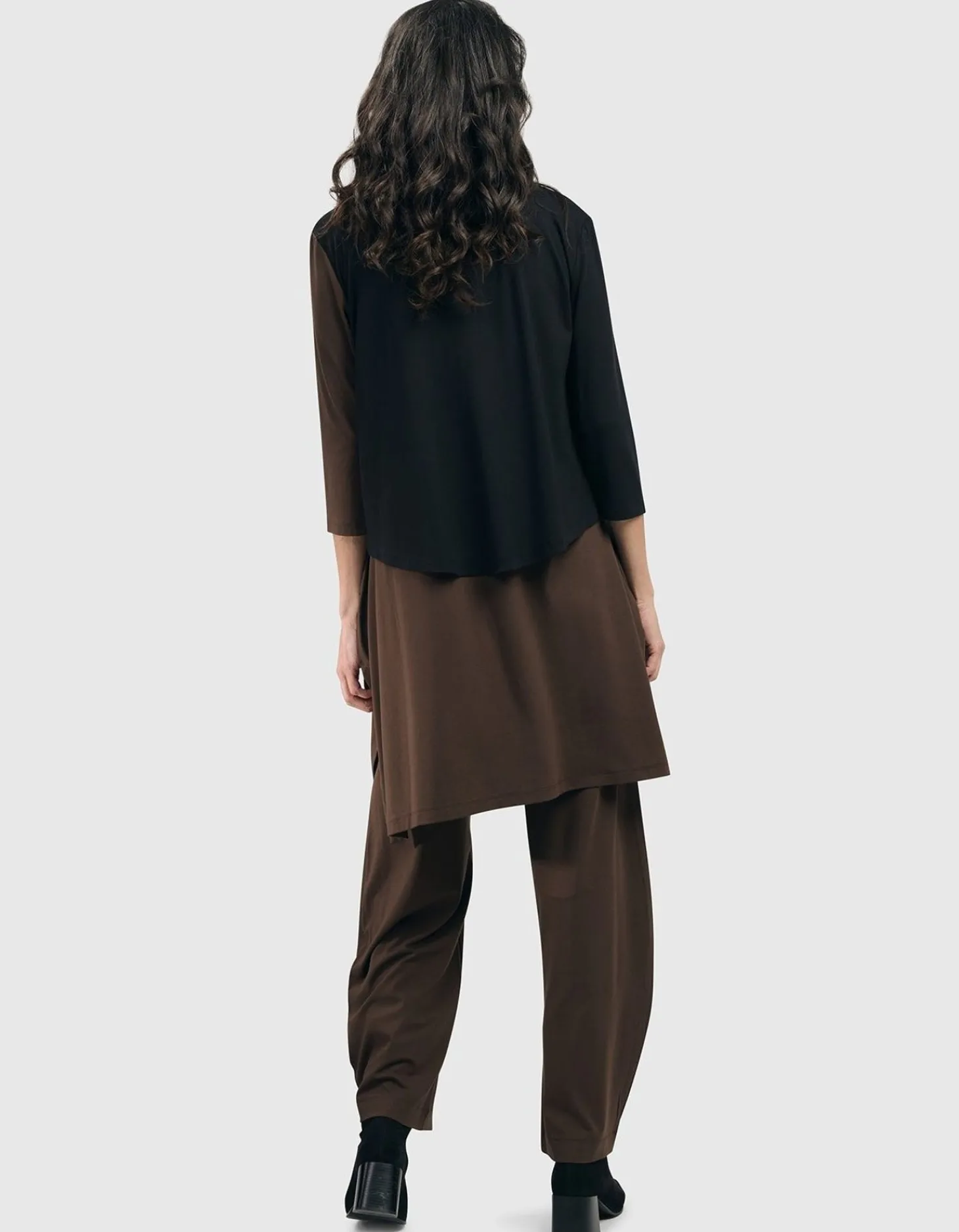 Women Alembika Essential 2-Tone Crop Cardigan, Coffee