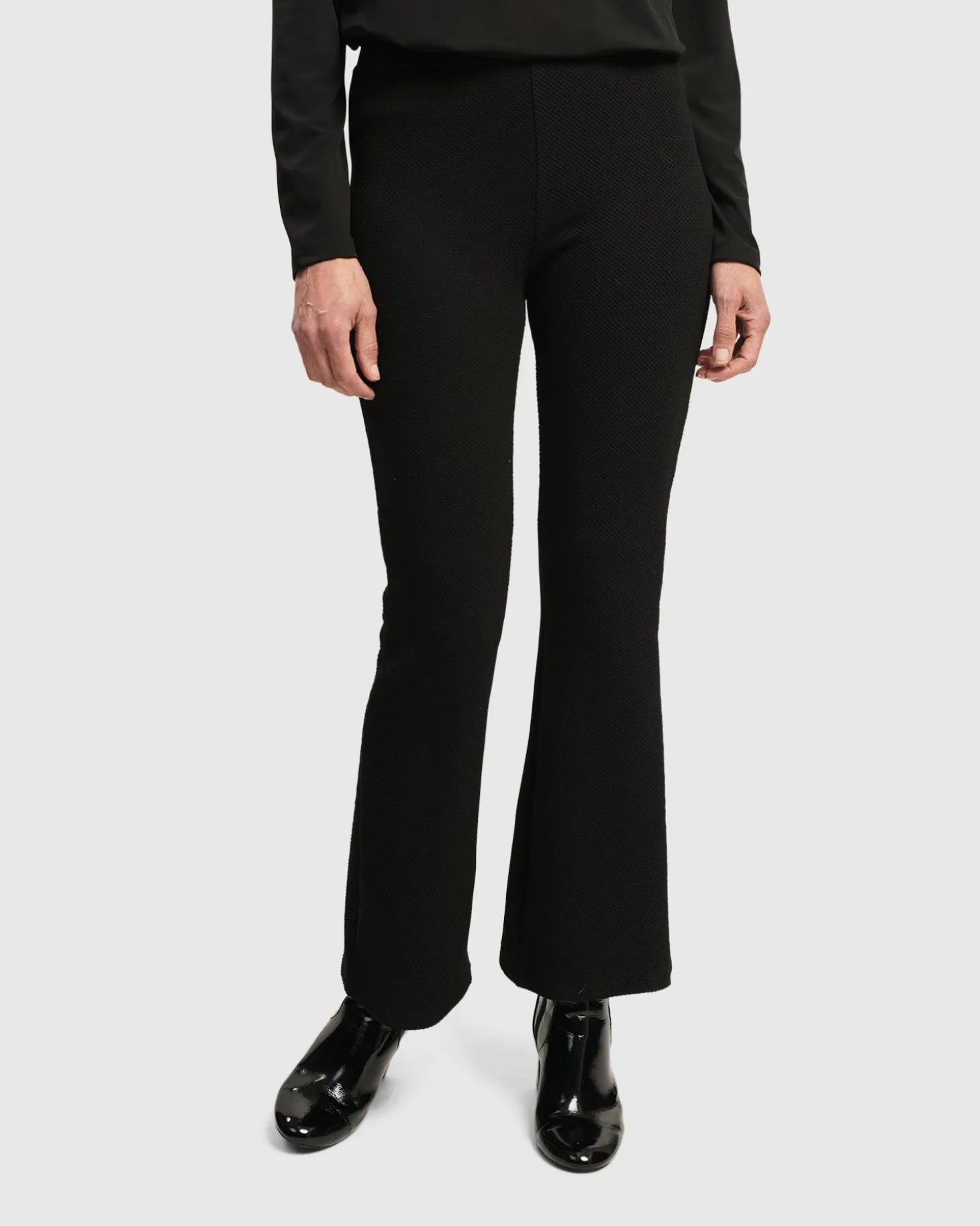 Women Alembika Essential Toned Up Flare Pants, Black