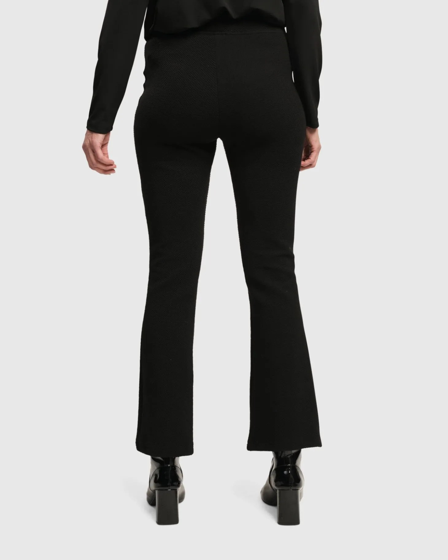 Women Alembika Essential Toned Up Flare Pants, Black