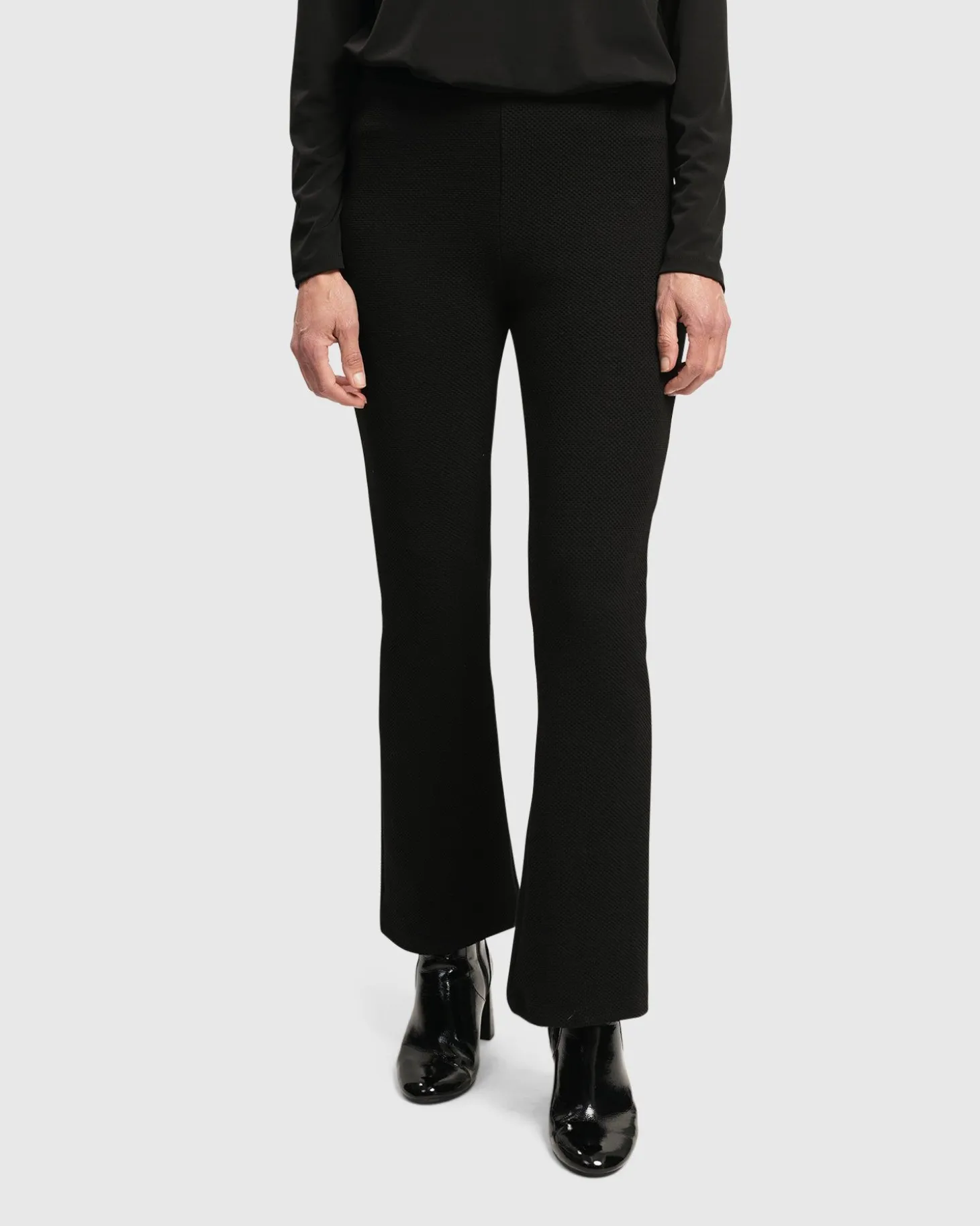 Women Alembika Essential Toned Up Flare Pants, Black