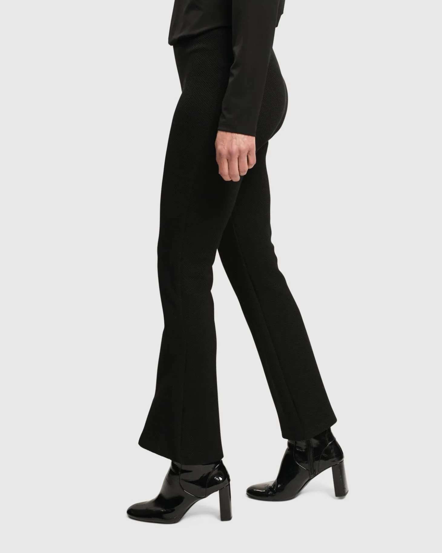 Women Alembika Essential Toned Up Flare Pants, Black