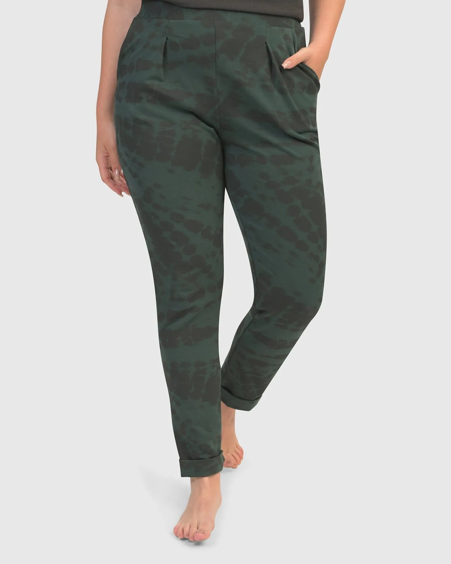 Women Alembika Exhale Jogger Pants, Forest Tie-Dye