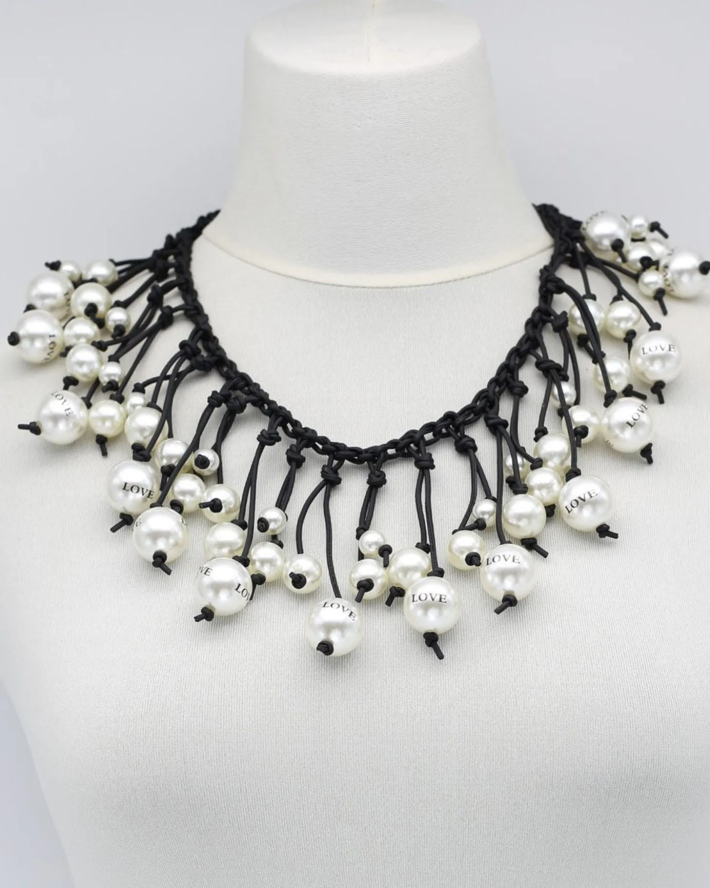 Women Alembika Faux Pearl Necklace, Love