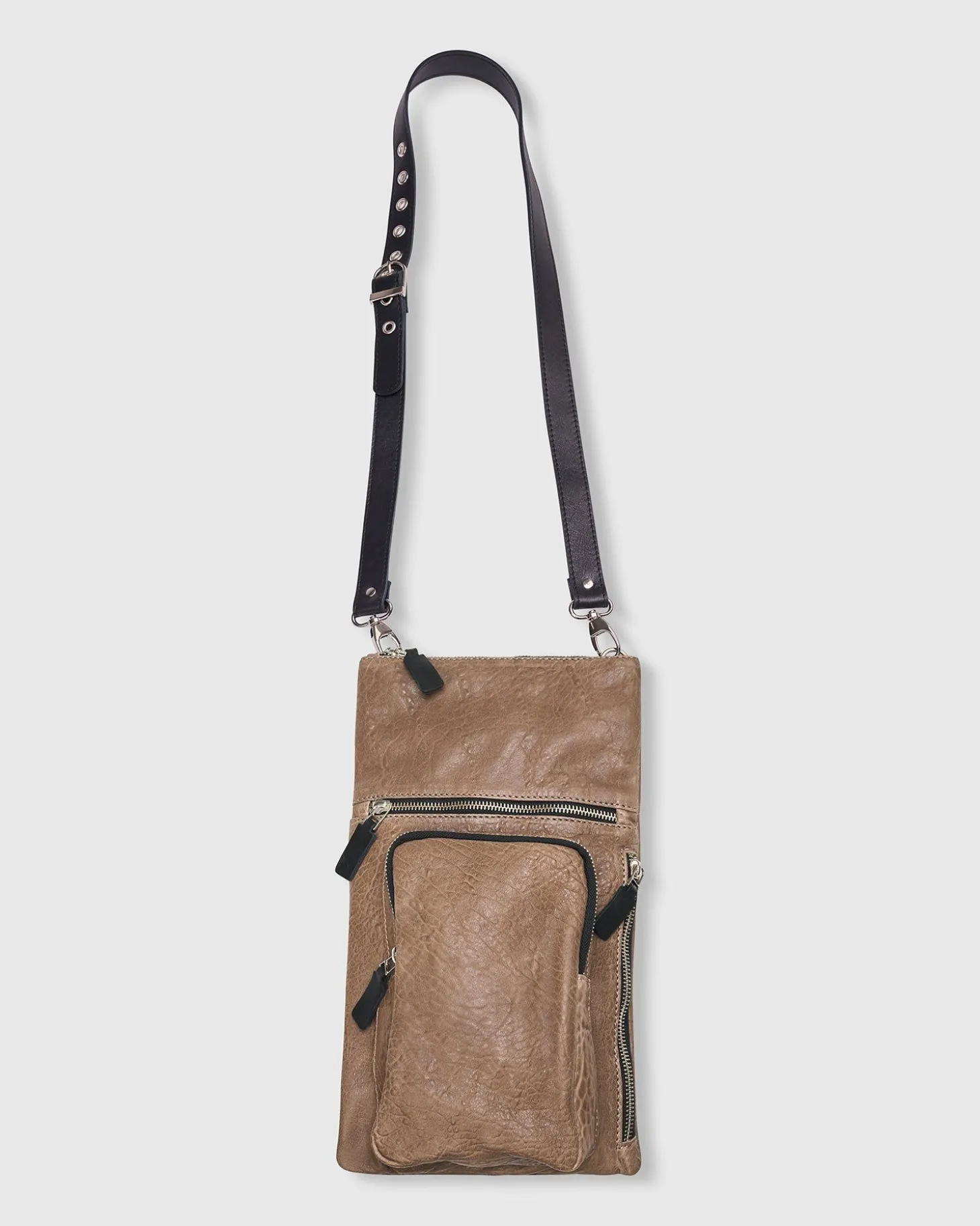 Women Alembika Flat Stash Pouch Bag, Wood