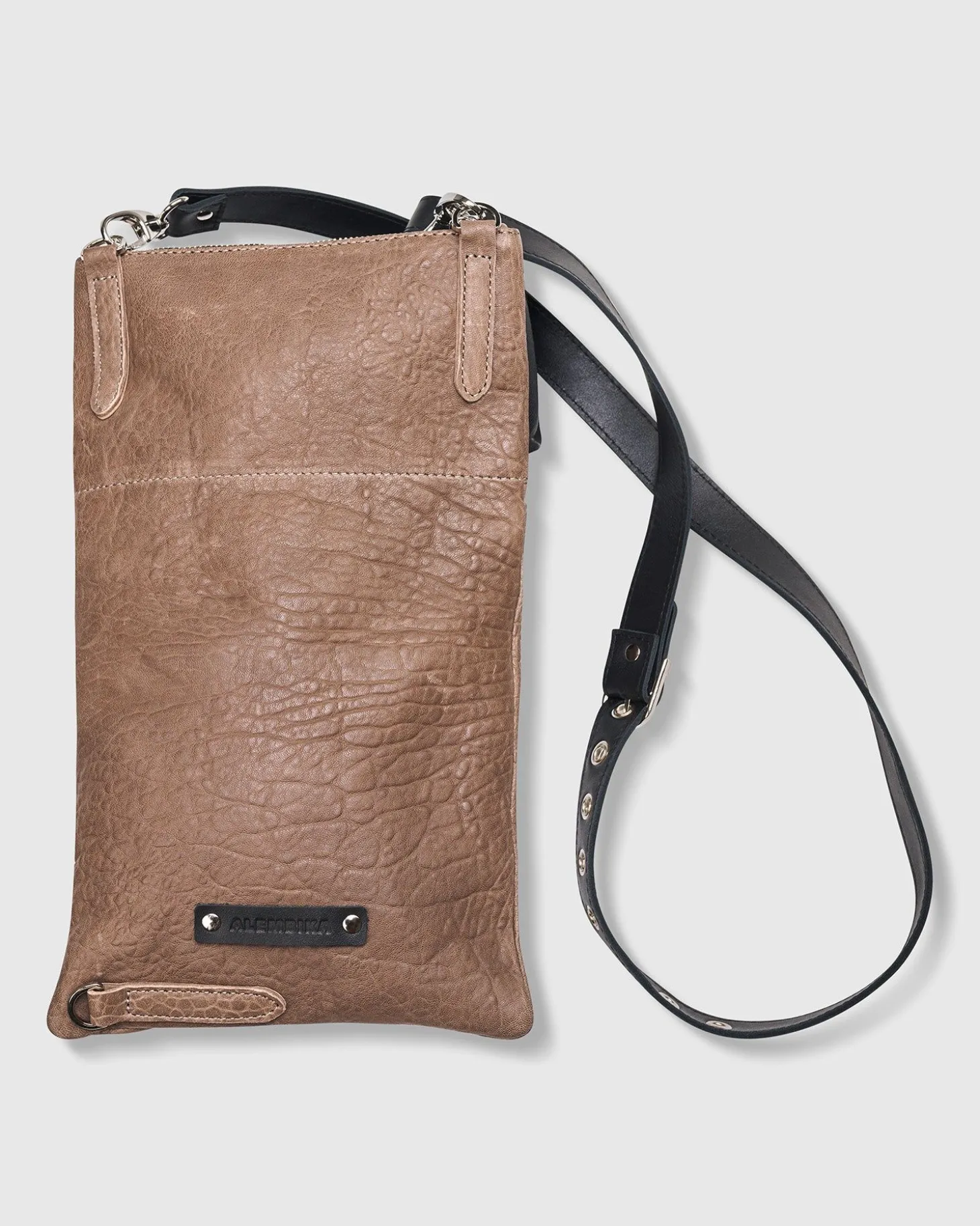 Women Alembika Flat Stash Pouch Bag, Wood