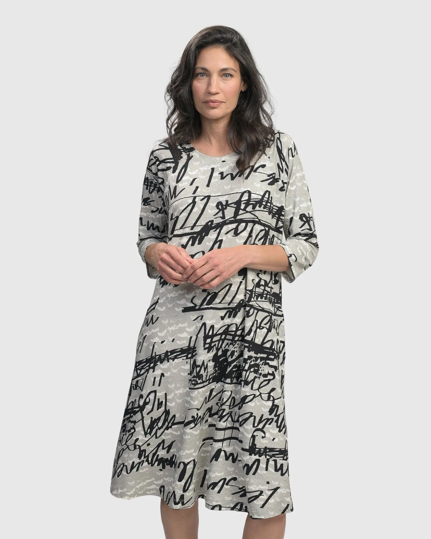 Women Alembika Flirty A Line Dress, Script