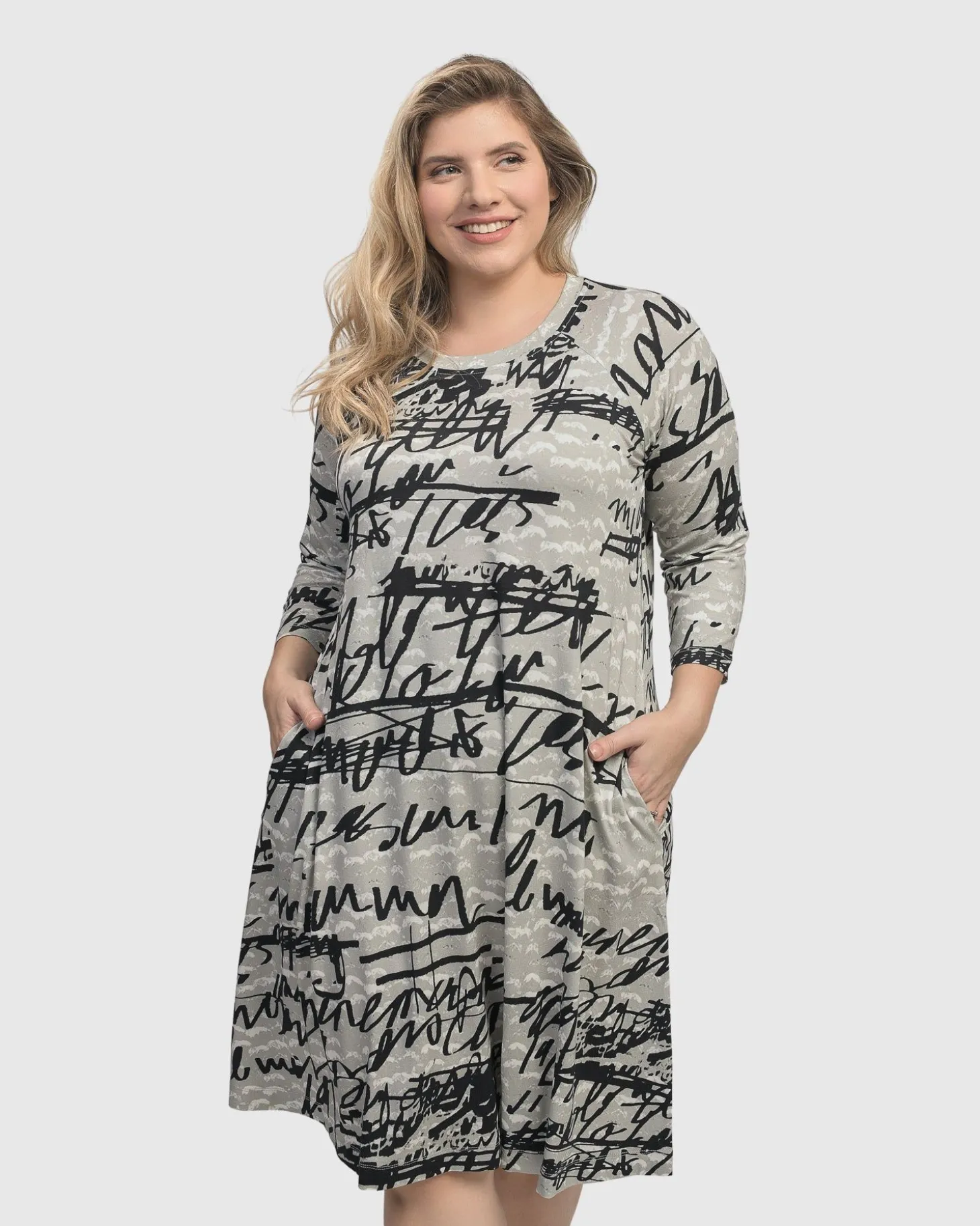 Women Alembika Flirty A Line Dress, Script