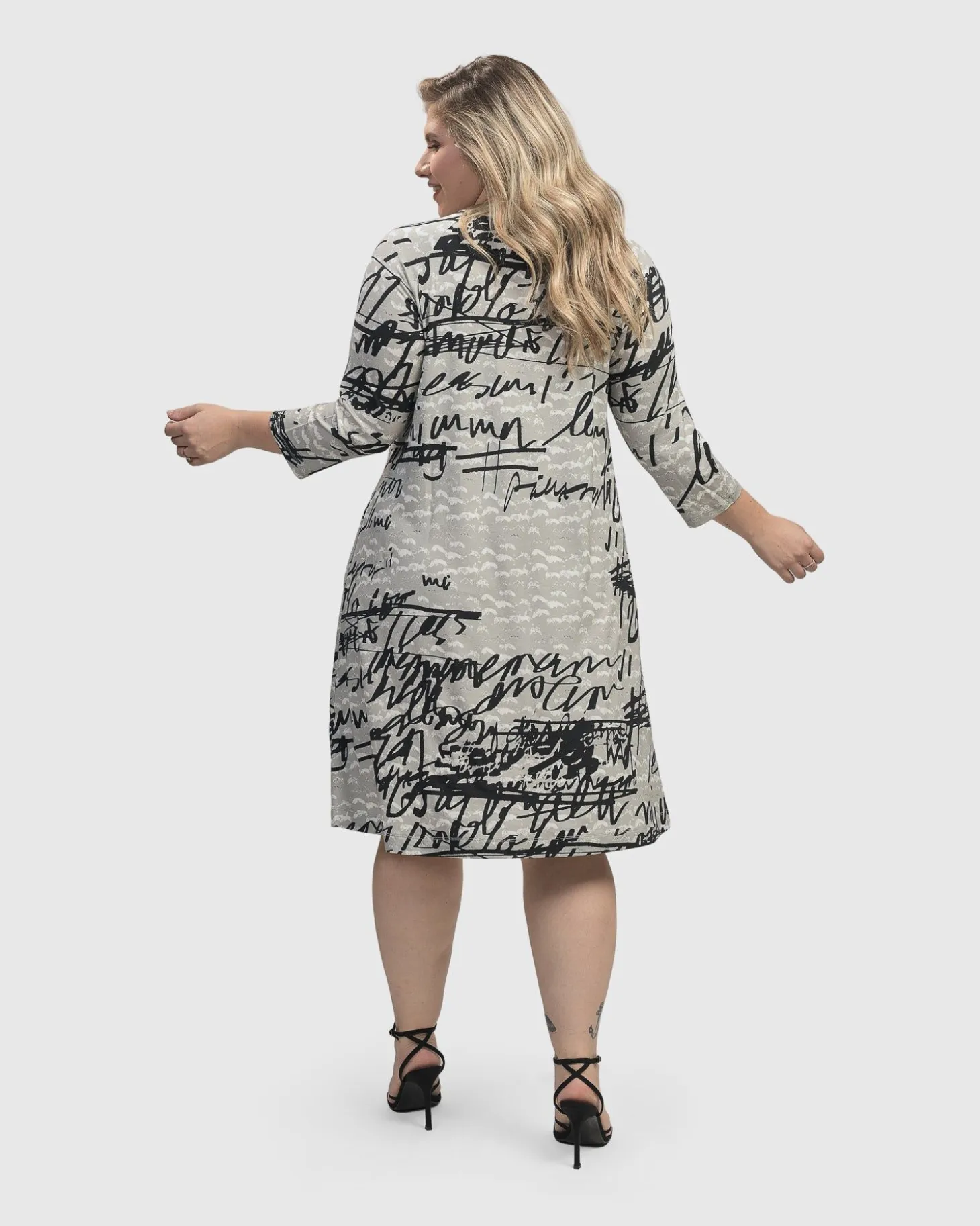 Women Alembika Flirty A Line Dress, Script