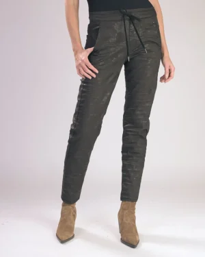 Women Alembika Floral Iconic Stretch Jeans, Chocolate