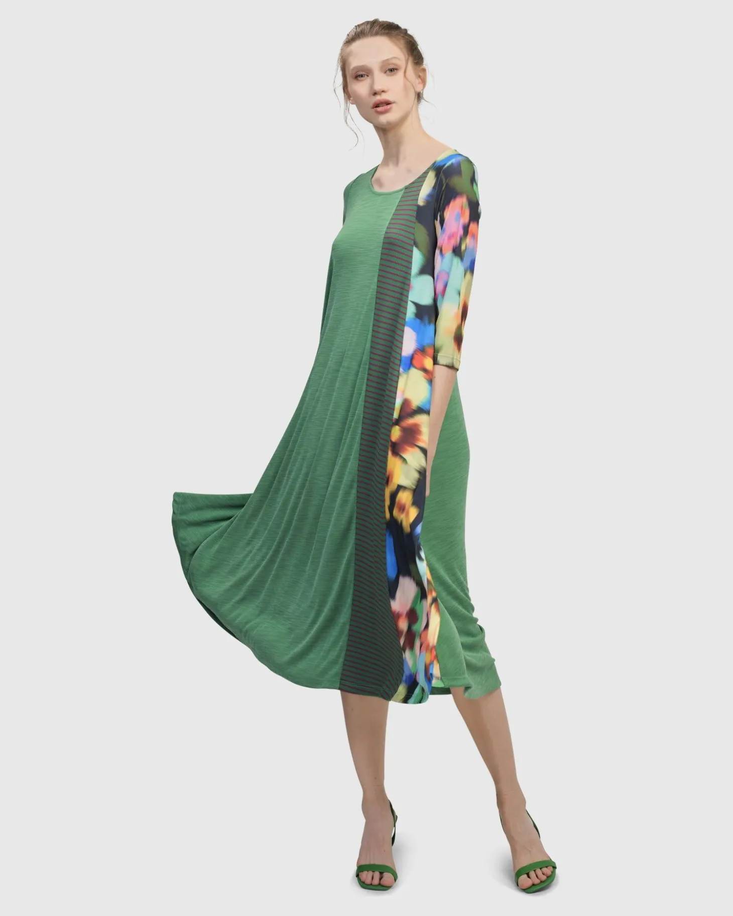 Women Alembika Forget-Me-Not A-Line Maxi Dress, Garden