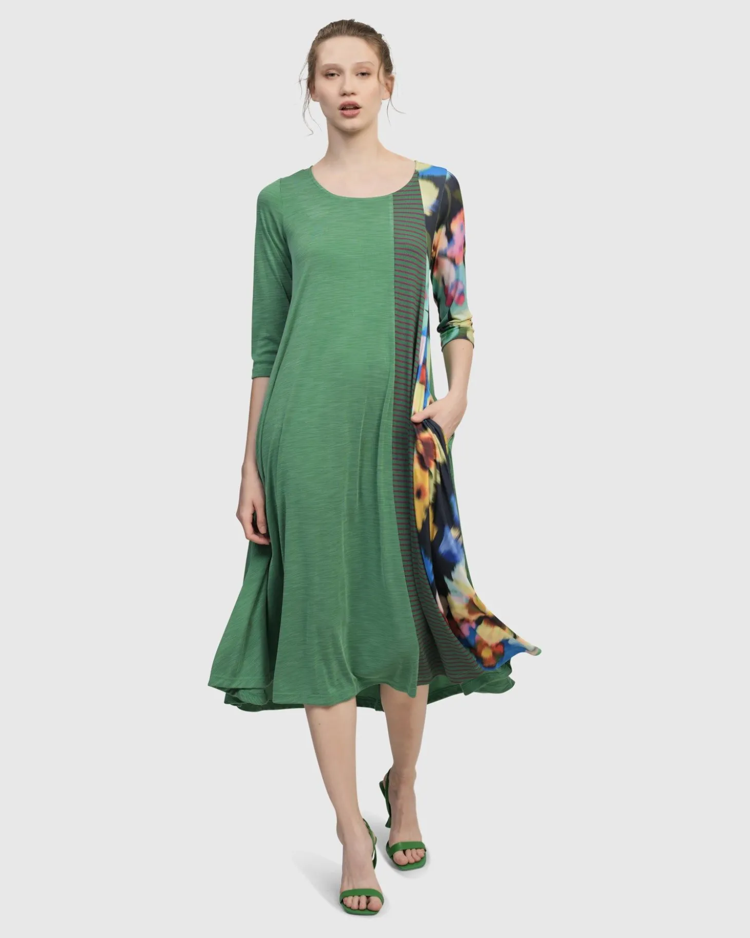 Women Alembika Forget-Me-Not A-Line Maxi Dress, Garden