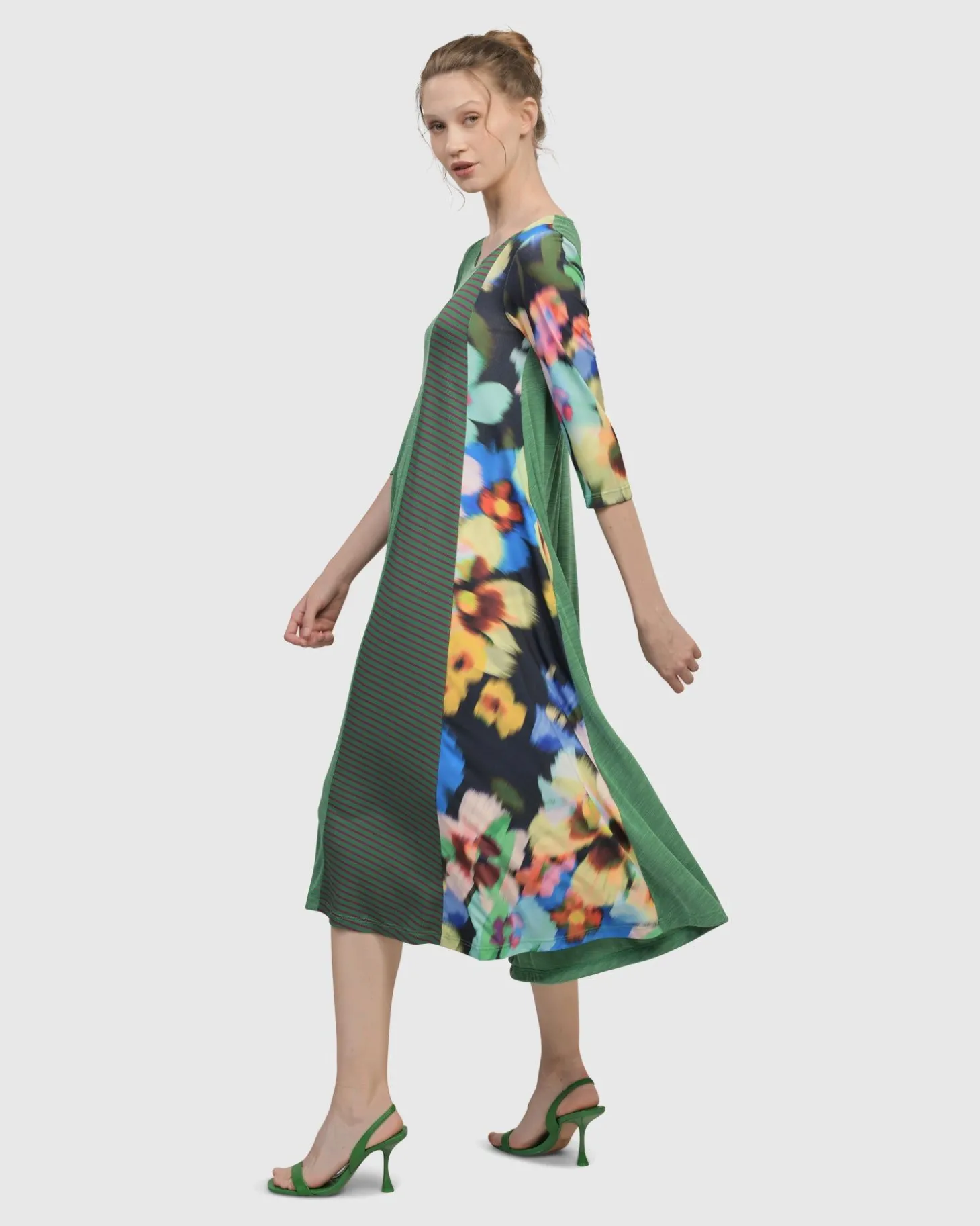 Women Alembika Forget-Me-Not A-Line Maxi Dress, Garden