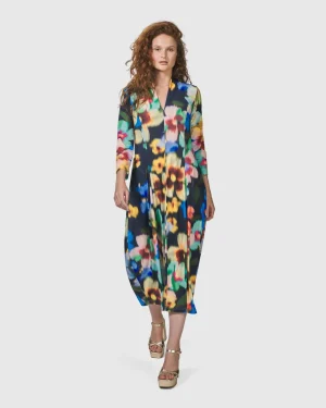 Women Alembika Forget-Me-Not Cocoon Dress, Garden