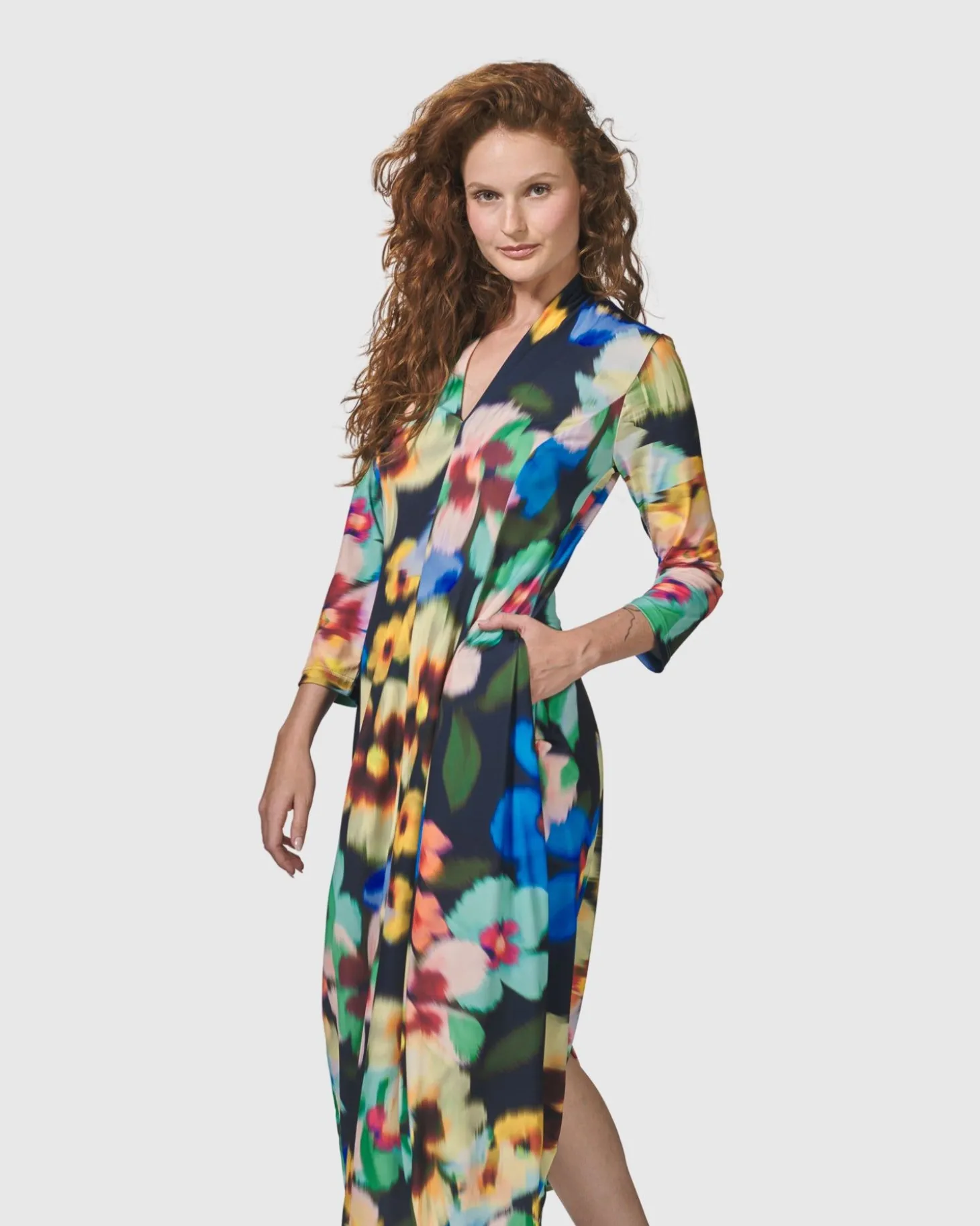 Women Alembika Forget-Me-Not Cocoon Dress, Garden