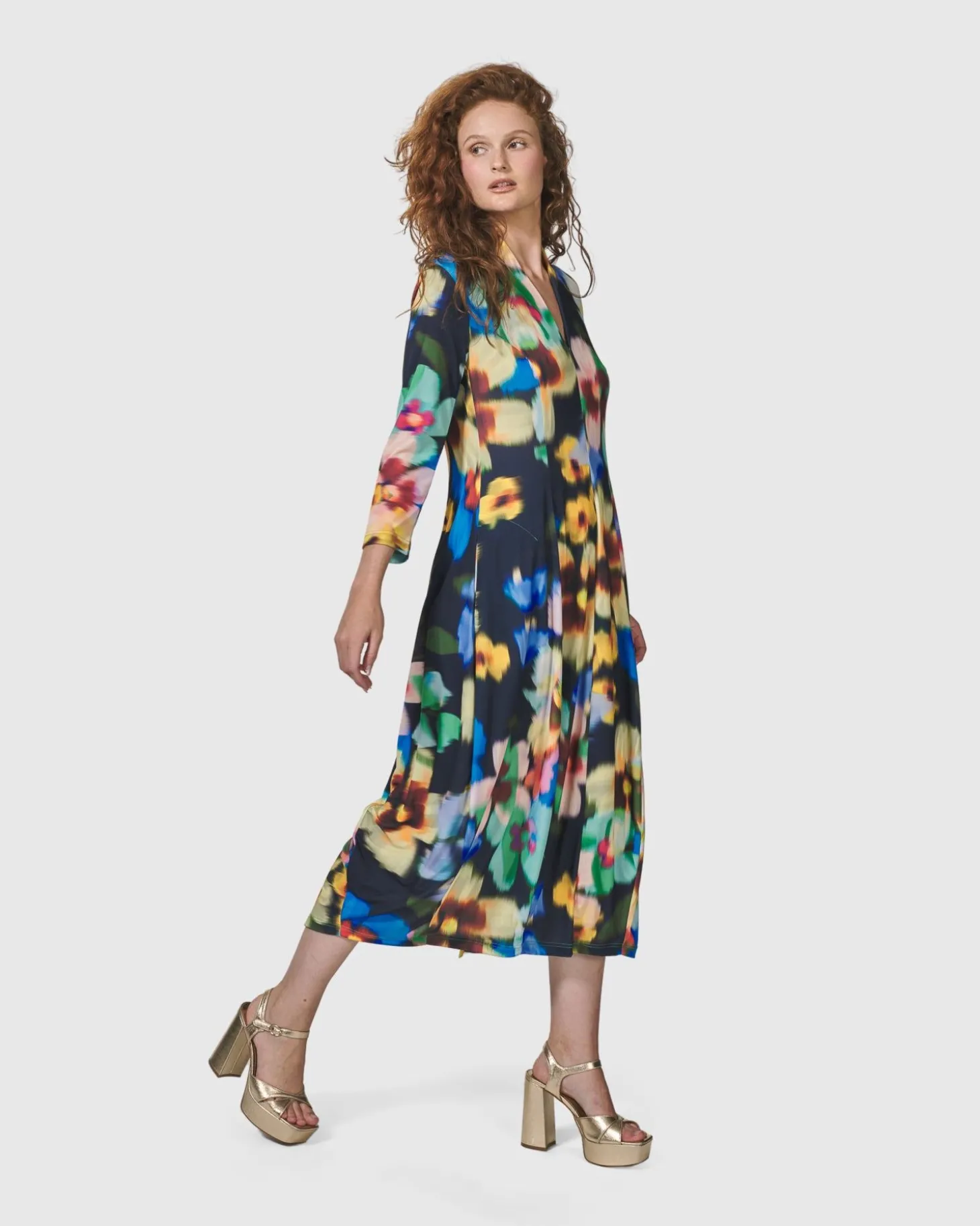 Women Alembika Forget-Me-Not Cocoon Dress, Garden