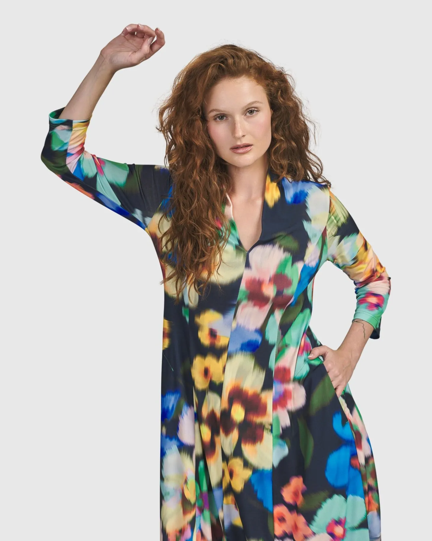 Women Alembika Forget-Me-Not Cocoon Dress, Garden