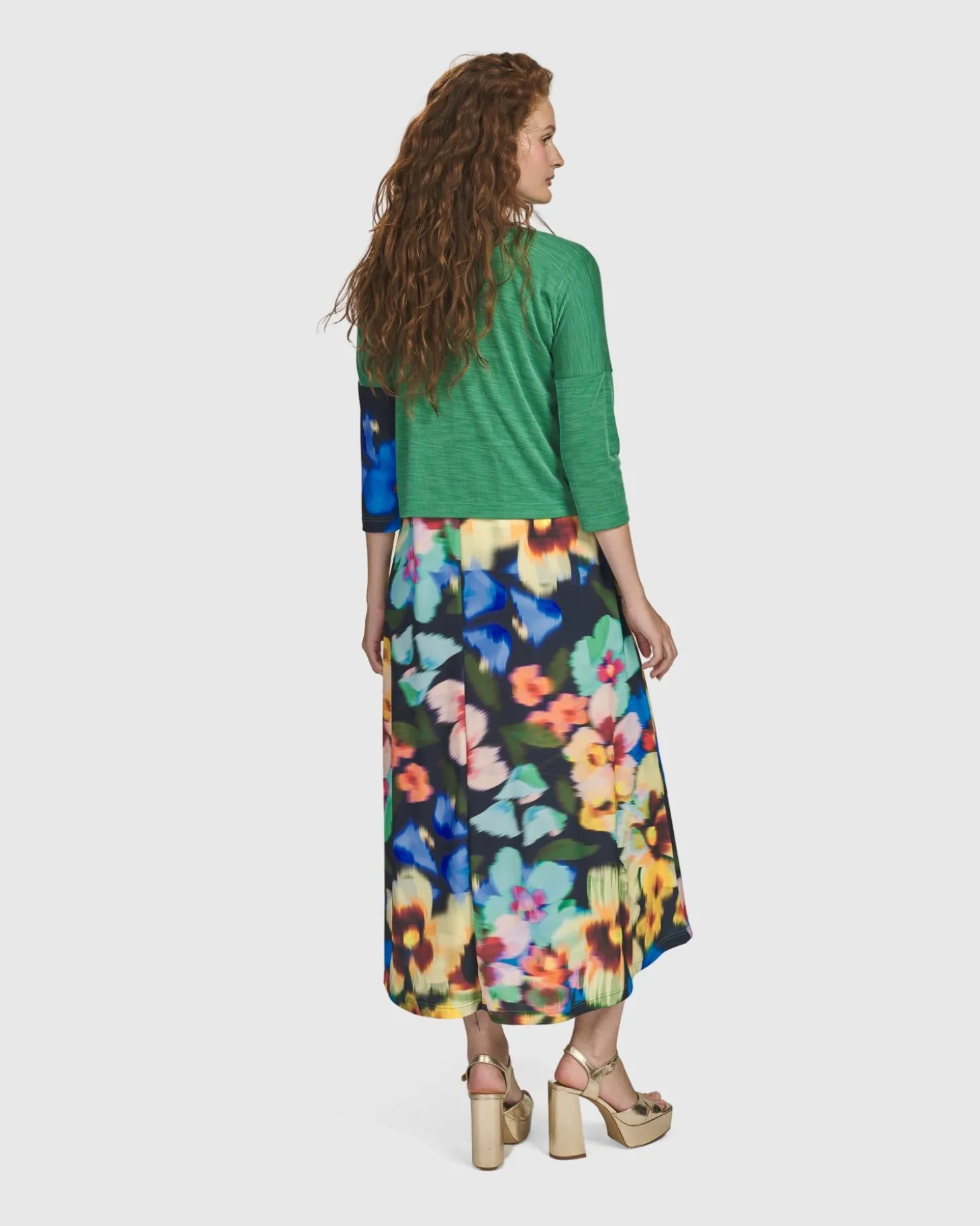 Women Alembika Forget-Me-Not Cropped Cardigan, Garden