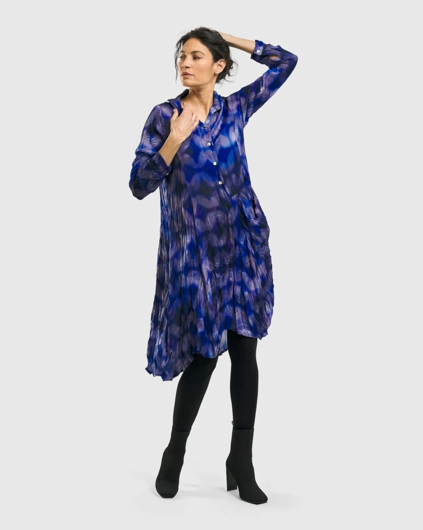 Women Alembika Fortuna Wonderful Pocket Dress, Royal