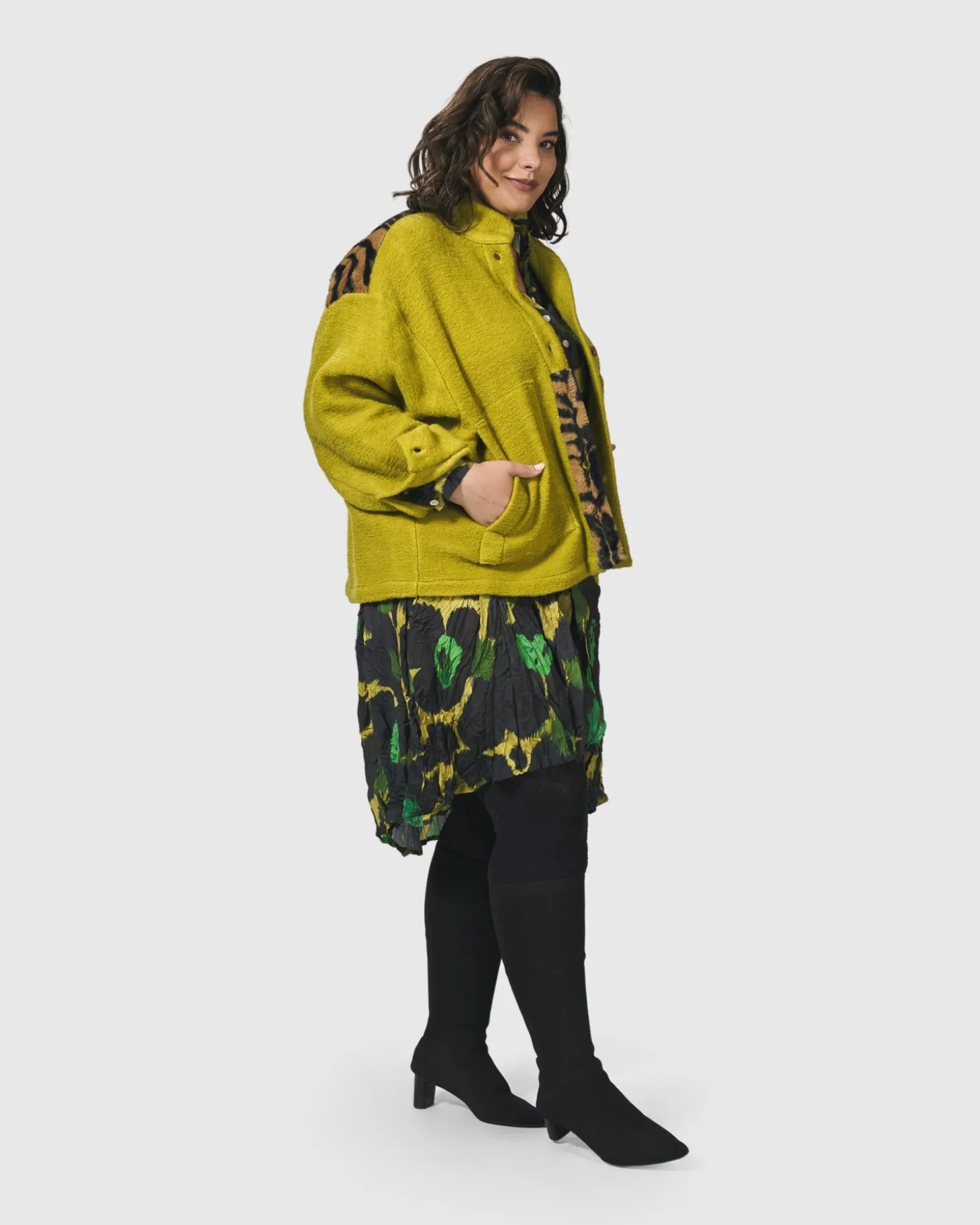 Women Alembika Funkadelic Weekend Jacket, Lime