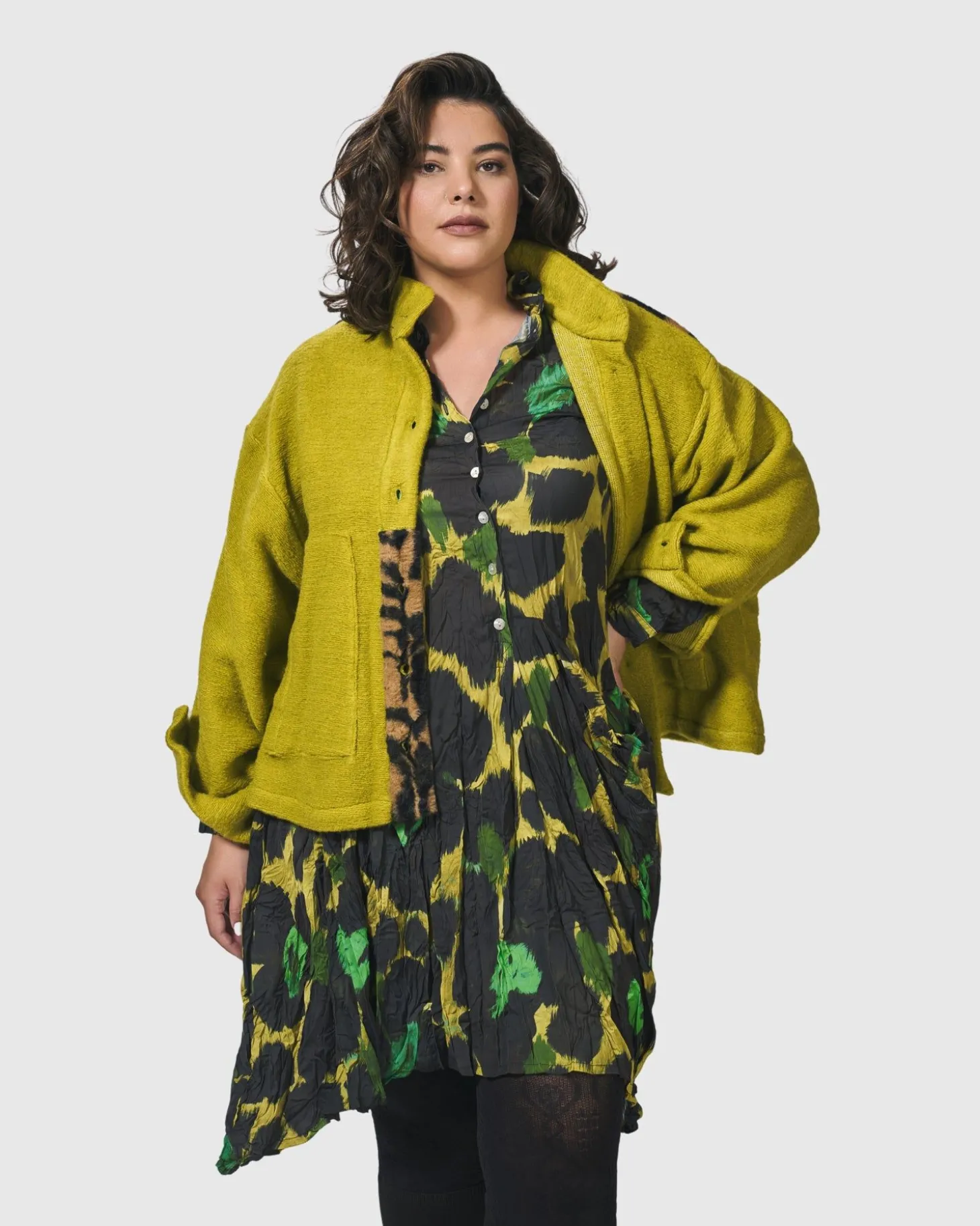 Women Alembika Funkadelic Weekend Jacket, Lime