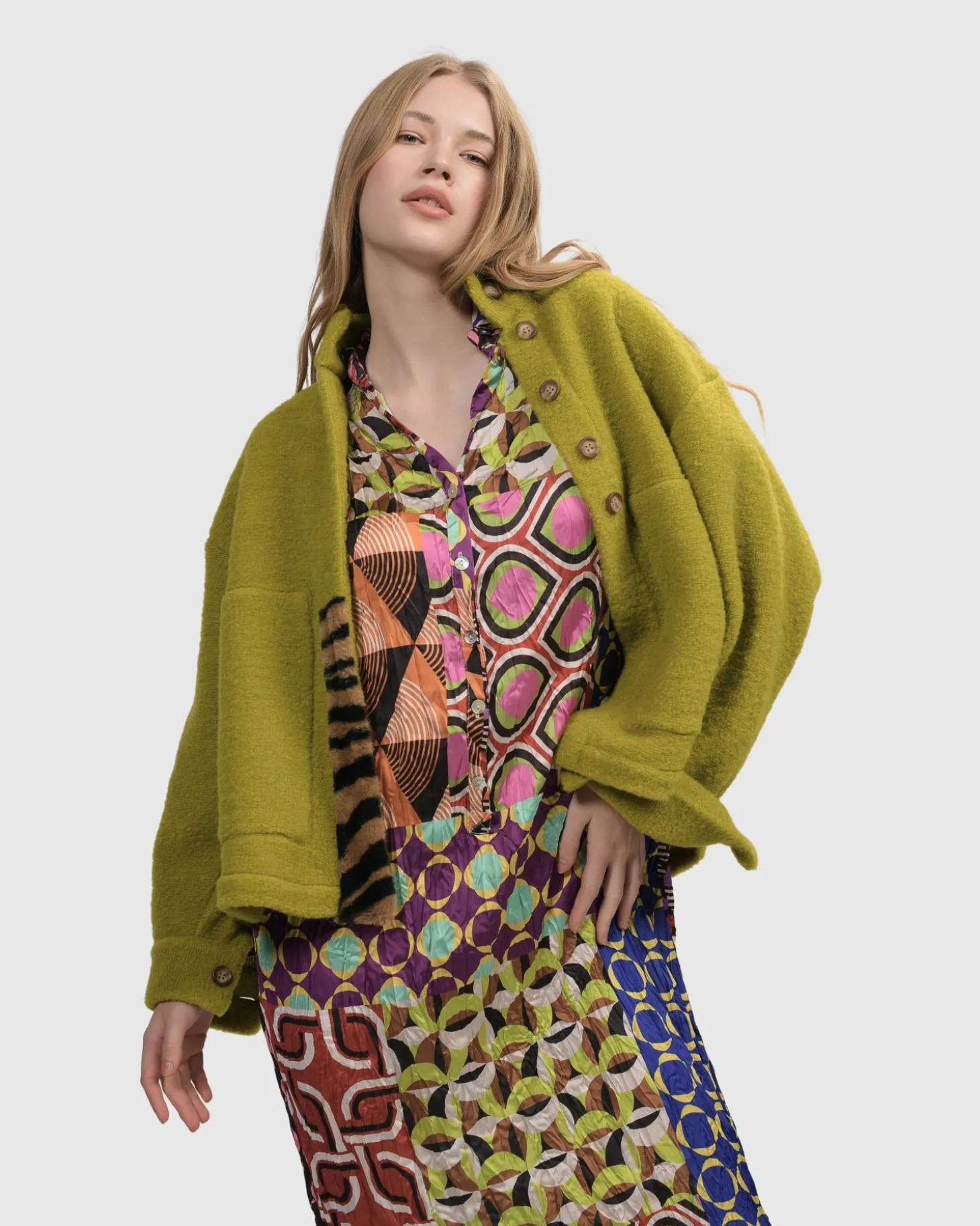 Women Alembika Funkadelic Weekend Jacket, Lime