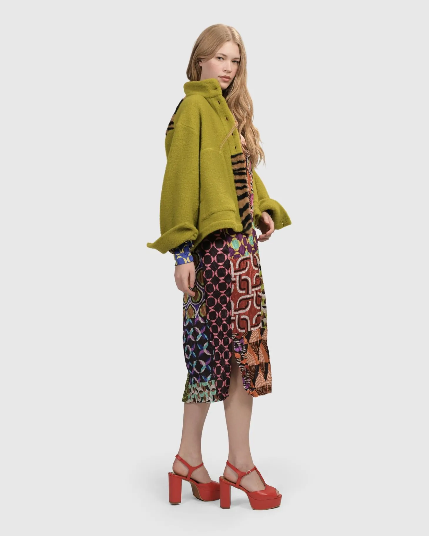 Women Alembika Funkadelic Weekend Jacket, Lime