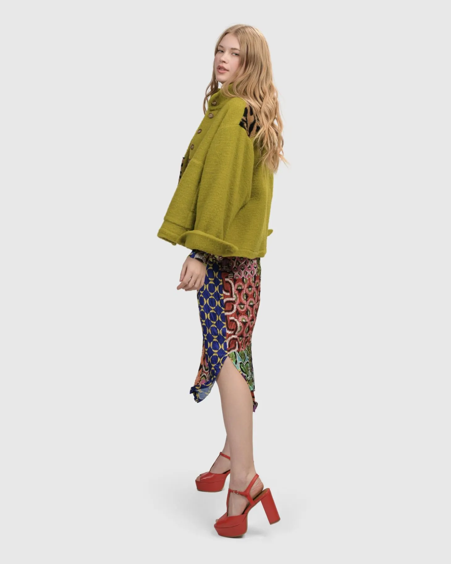 Women Alembika Funkadelic Weekend Jacket, Lime