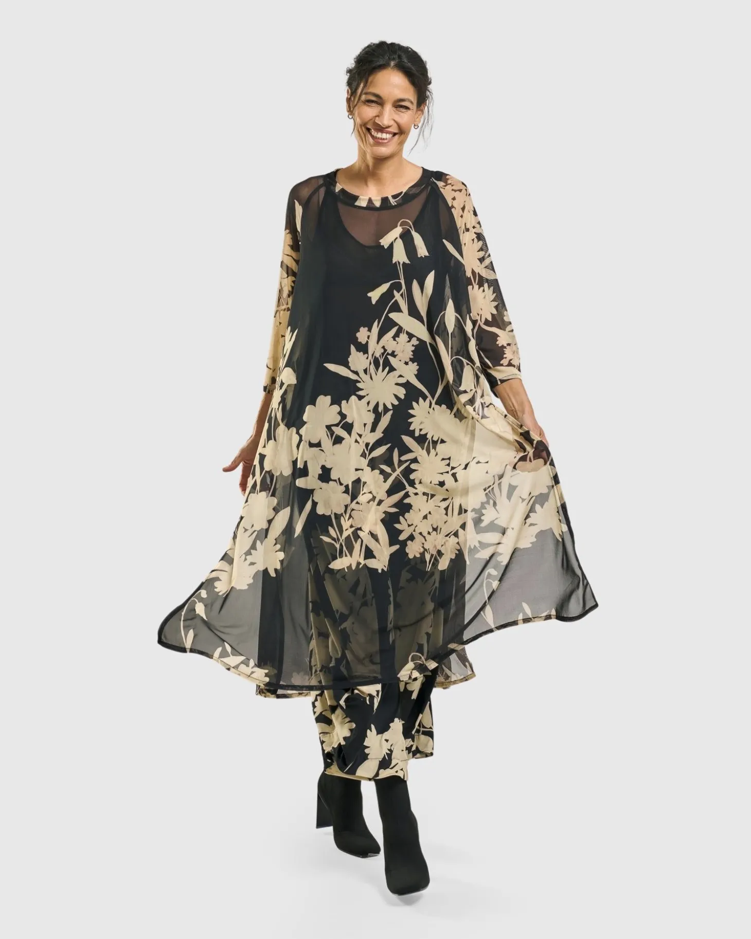 Women Alembika Gardenia Tunic Dress, Floral
