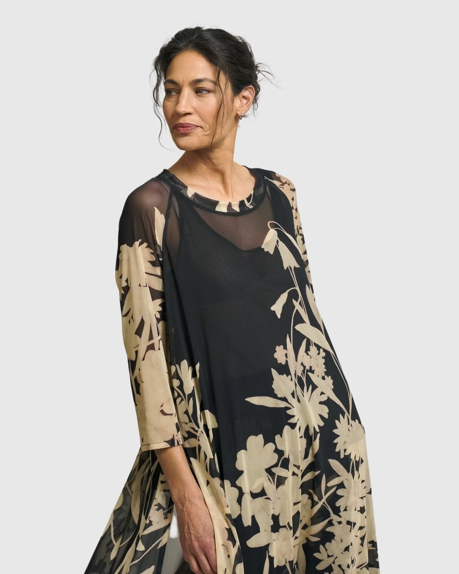 Women Alembika Gardenia Tunic Dress, Floral