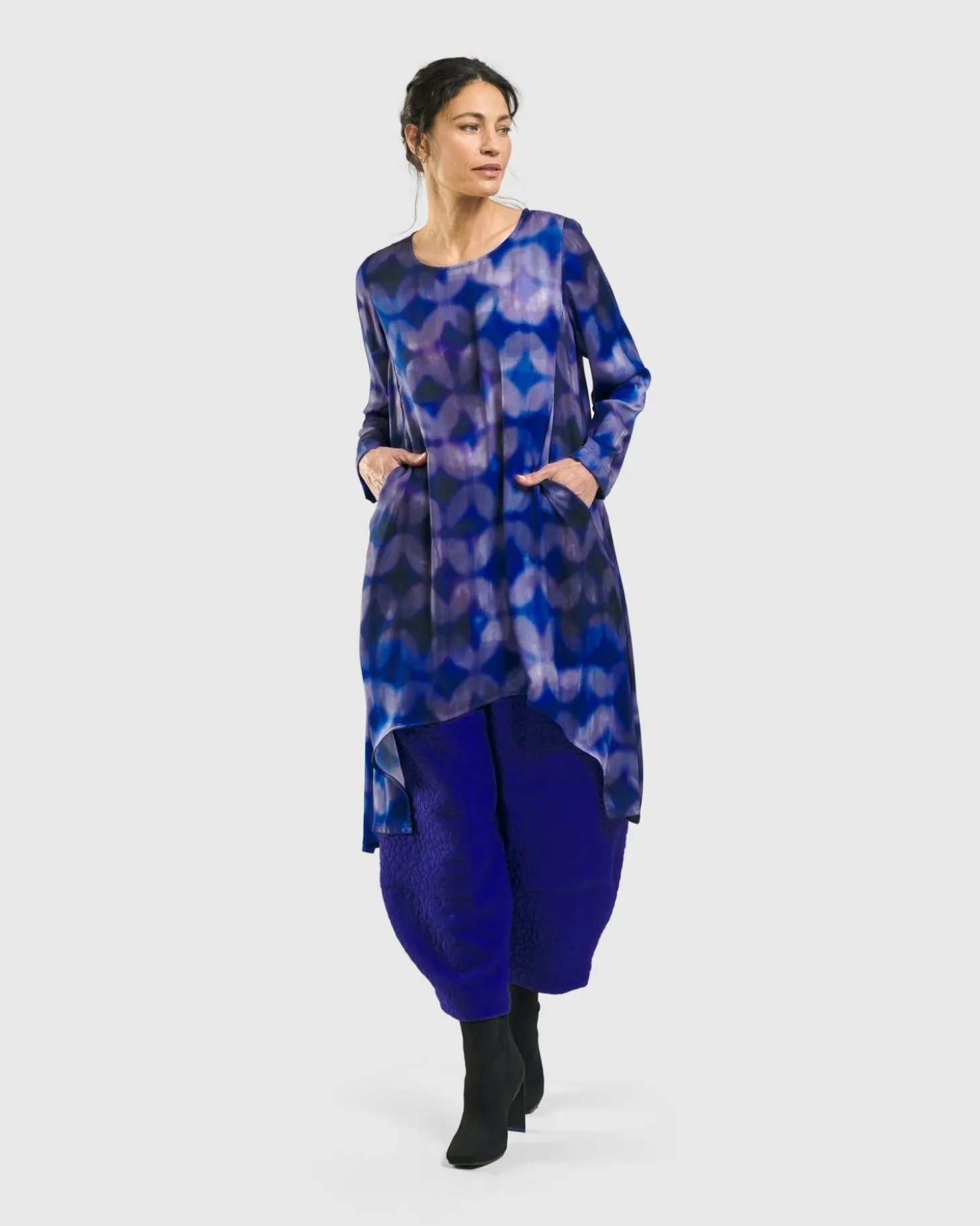 Women Alembika Gemstone Tunic Top, Royal