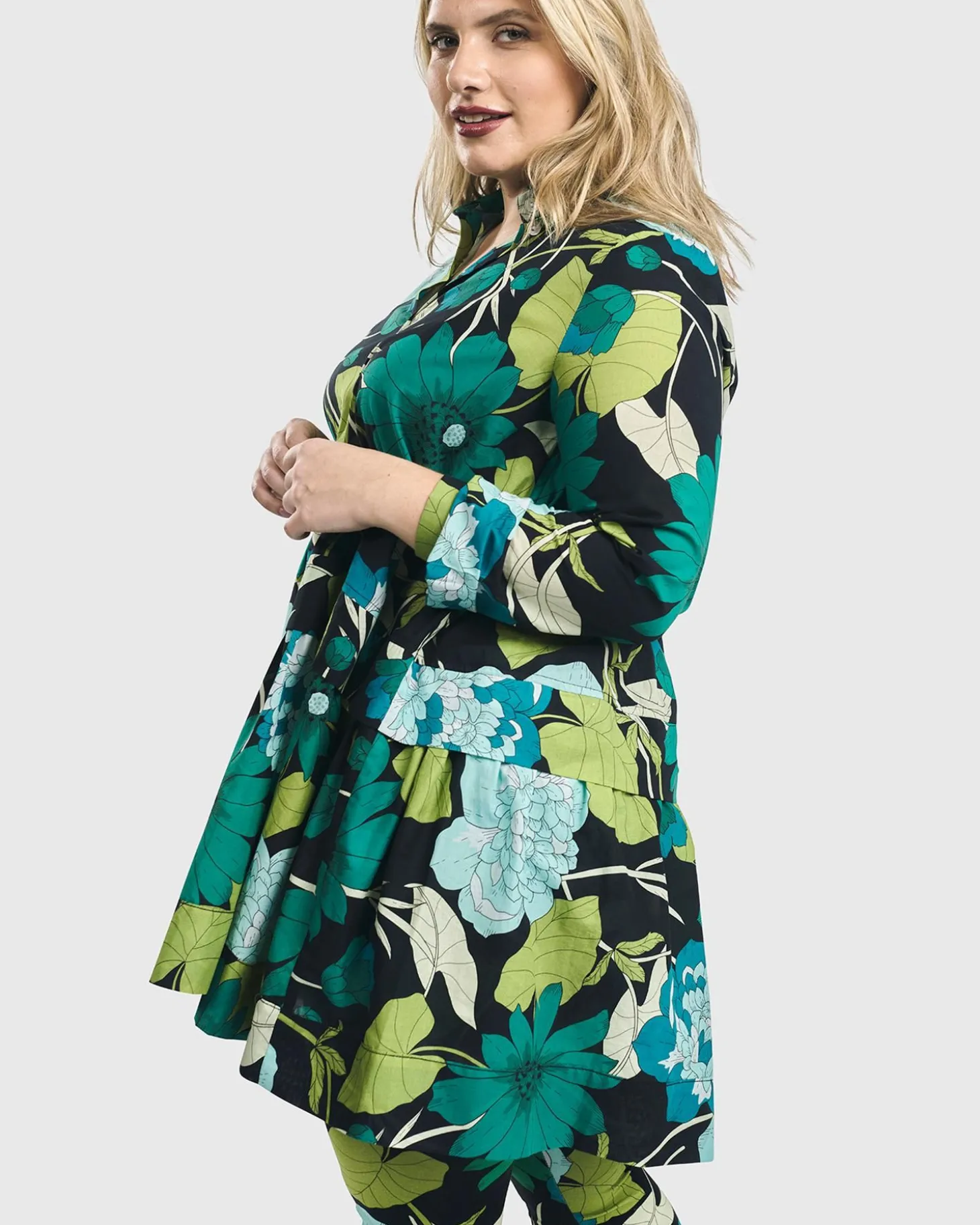 Women Alembika Getaway Tunic Blouse, Floral
