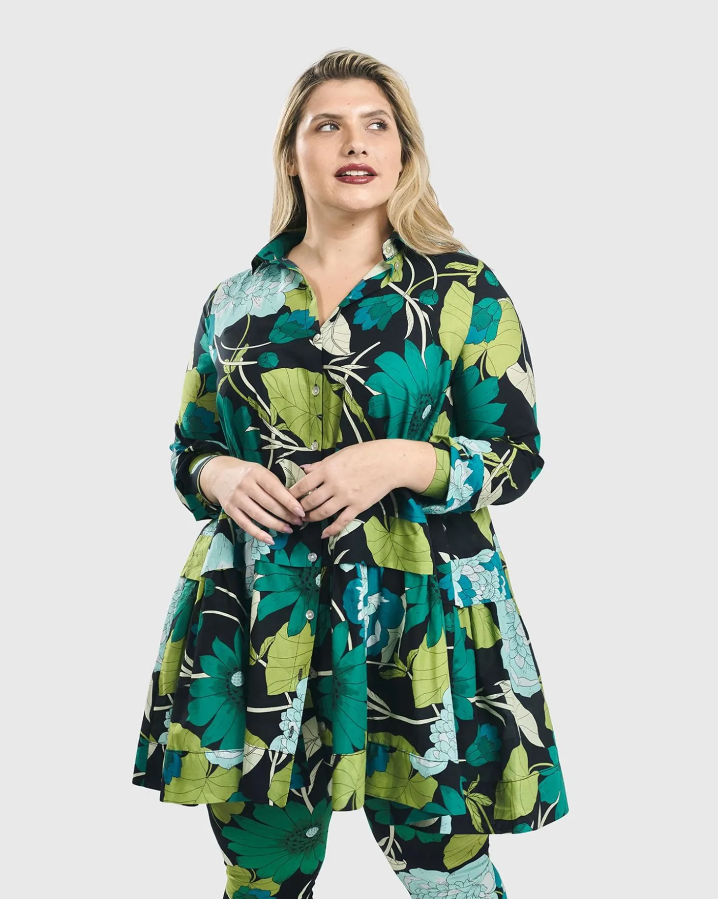 Women Alembika Getaway Tunic Blouse, Floral