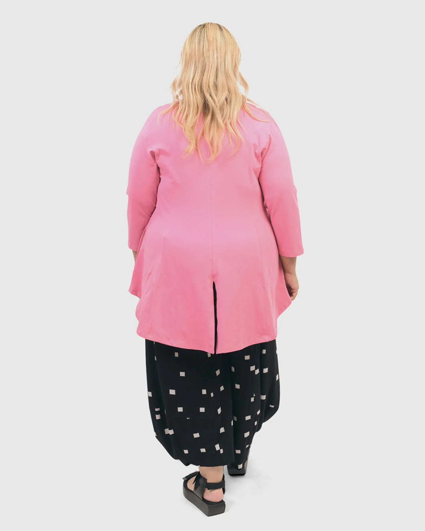 Women Alembika Gloria V-Neck Tunic Top, Bazooka